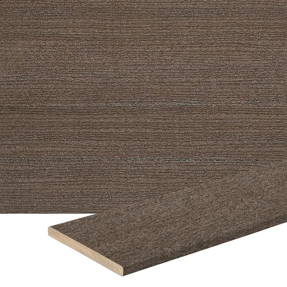 TimberTech ERISERDC Prime+ 1/2-in x 8-in x 12-ft Dark Cocoa Square Composite Riser