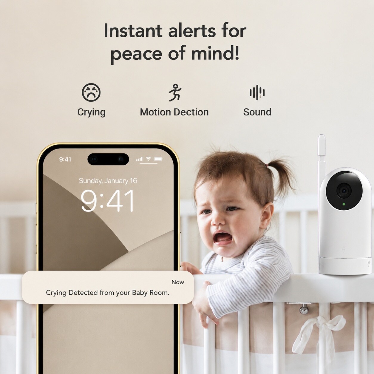 Adrinfly LAD0818D220 Baby-Monitoring-Ac - View #3