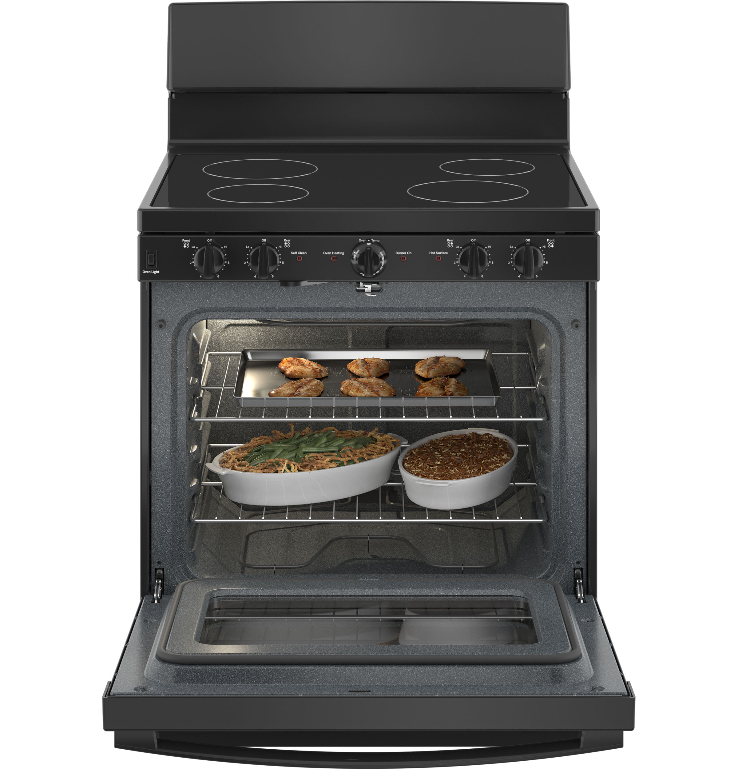 GE JB480DYBB Freestanding-Electric-Ranges - View #2