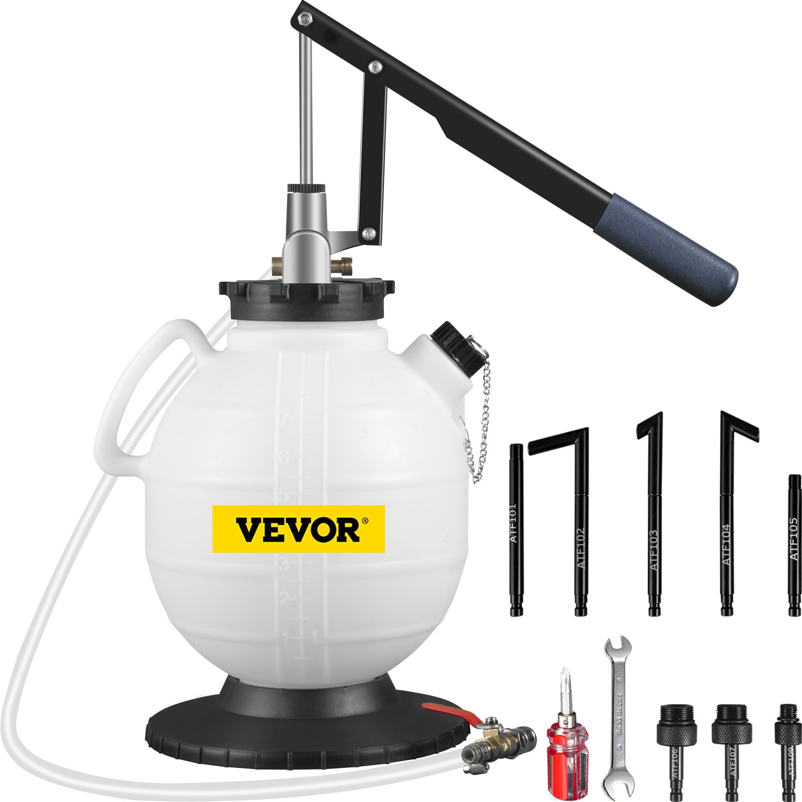 VEVOR QCBSX7.5L8ATFGT40V0 1.98-Gallons Metal Gasoline Can