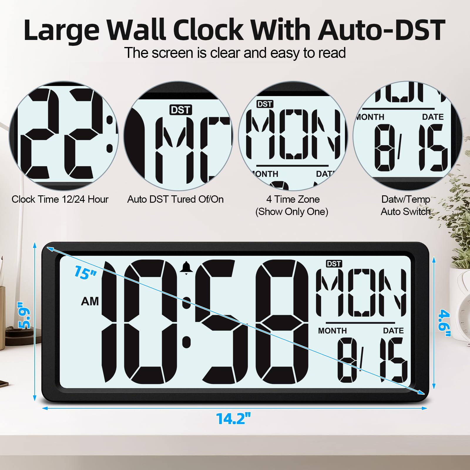 Phewnyzo LPW0813W082 Indoor-Outdoor-Clocks - View #5