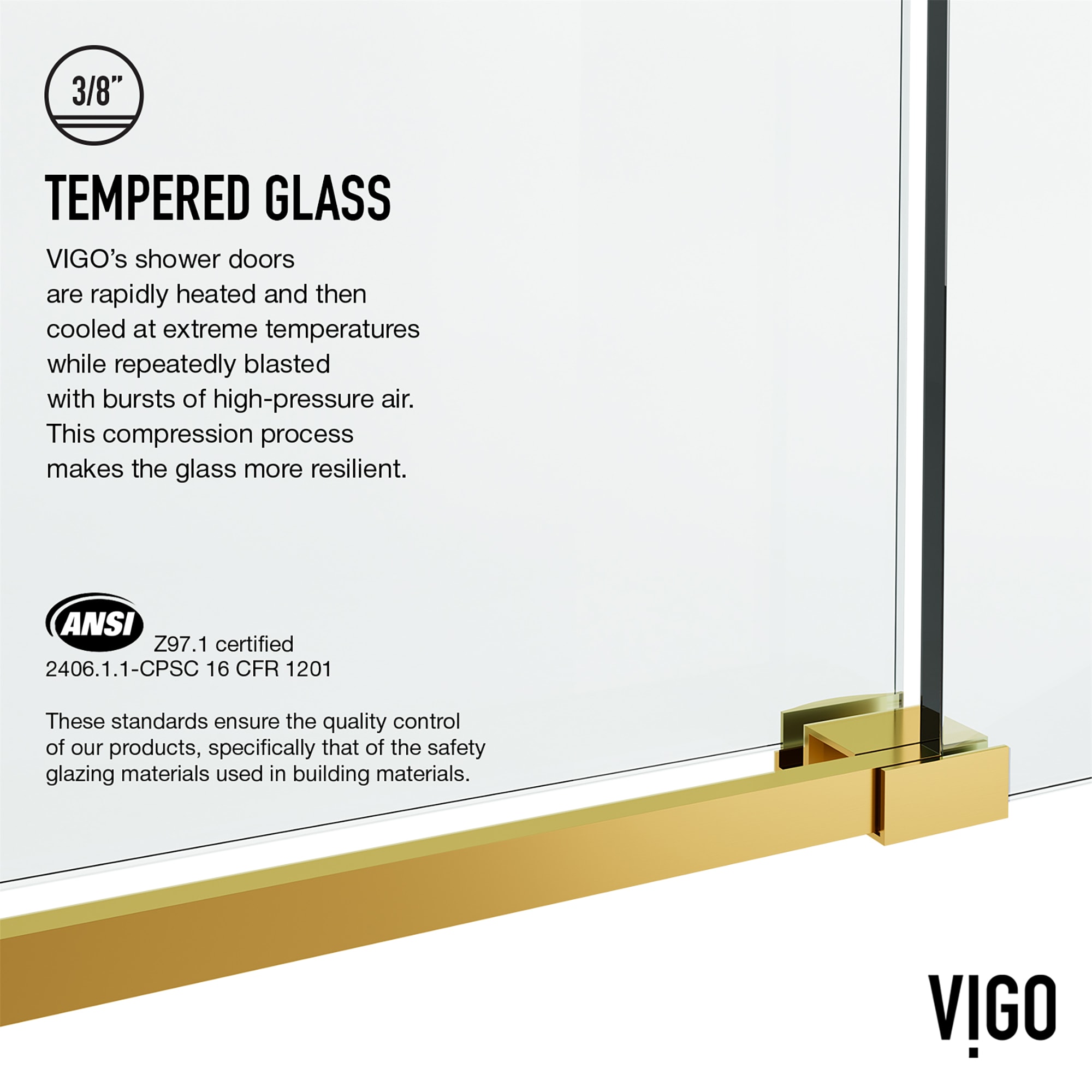 VIGO VG6022MGCL6066 Bathtub-Doors - View #8