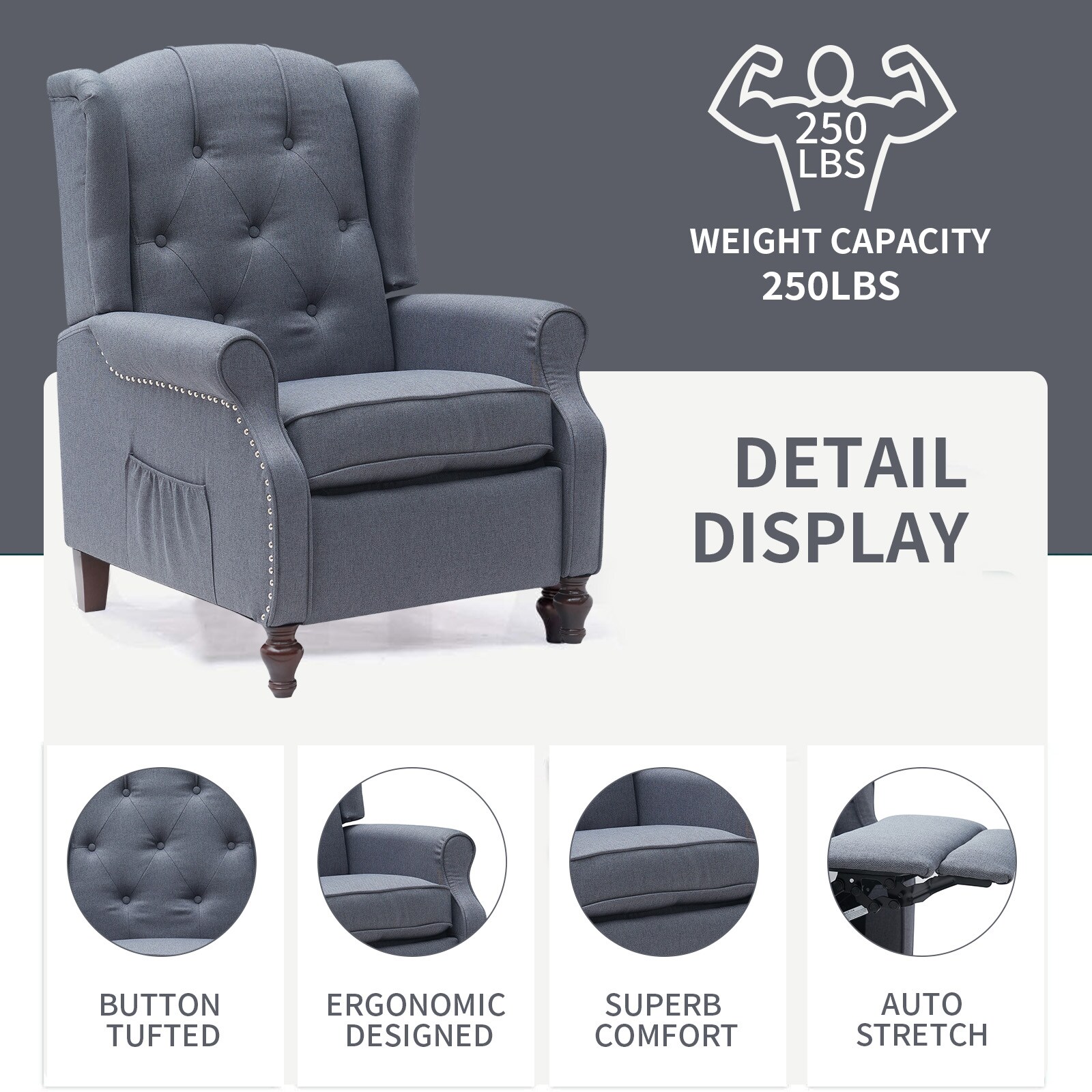 BWE A-9CHAIR-09-DGY chairs - View #2