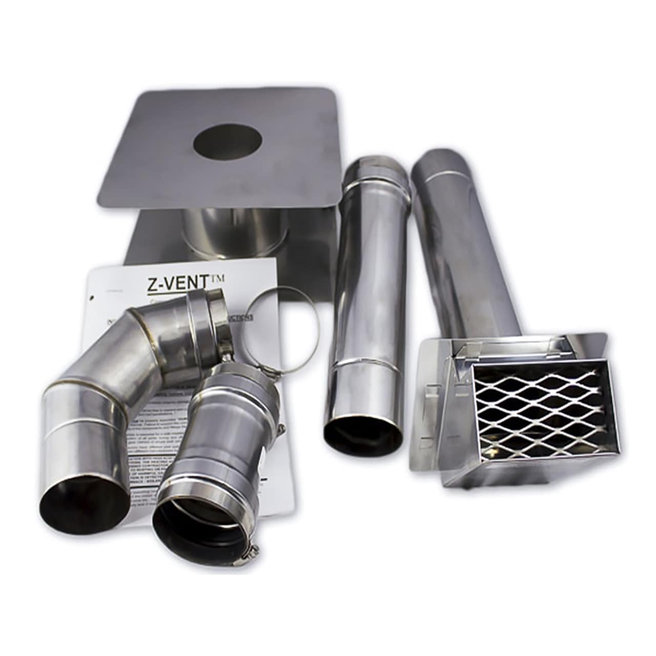 Eccotemp V3HVK Vent Kit 3-in -Dia Stainless steel Vent kit For Tankless gas Water Heater