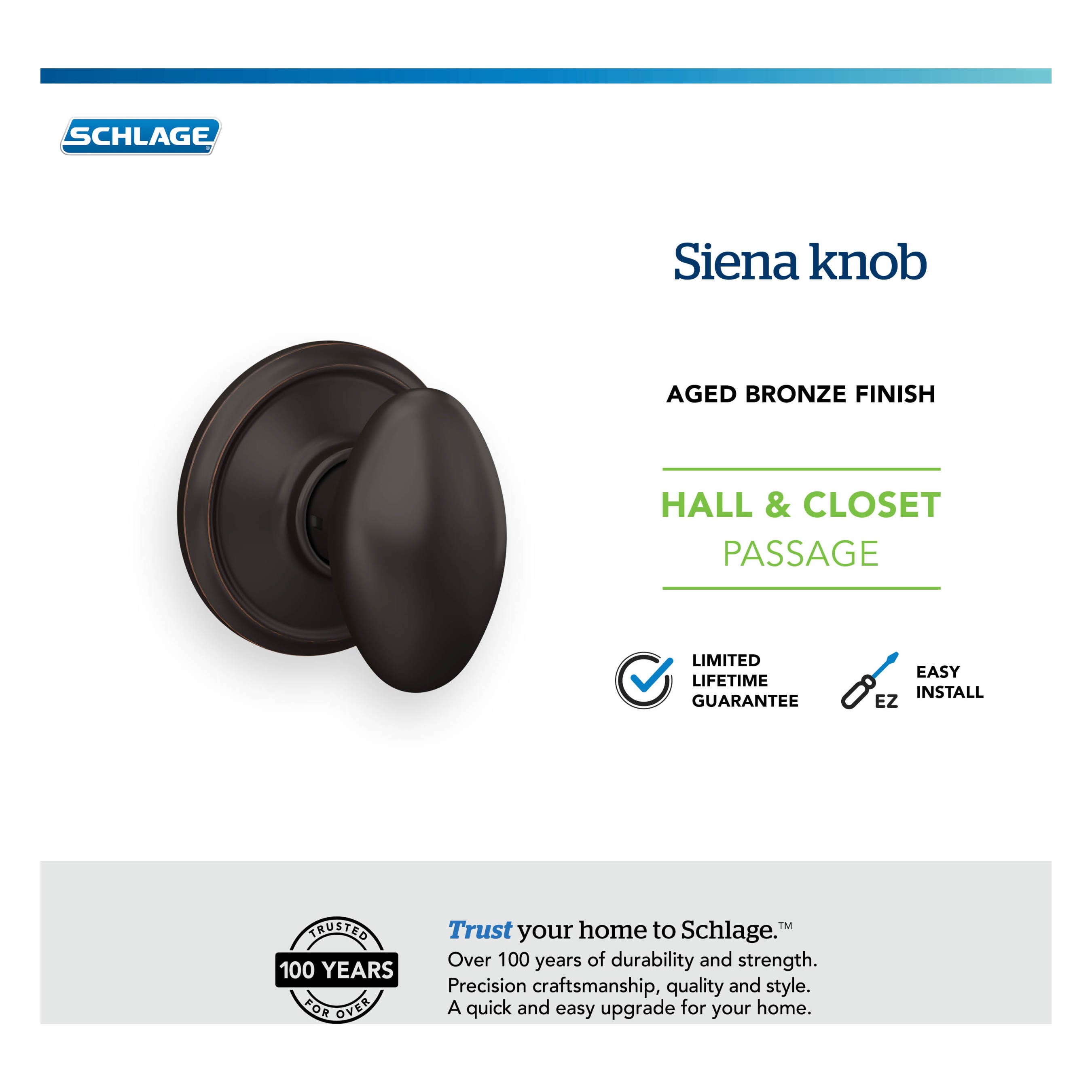 Schlage F10 SIE 716 Door-Knobs - View #5