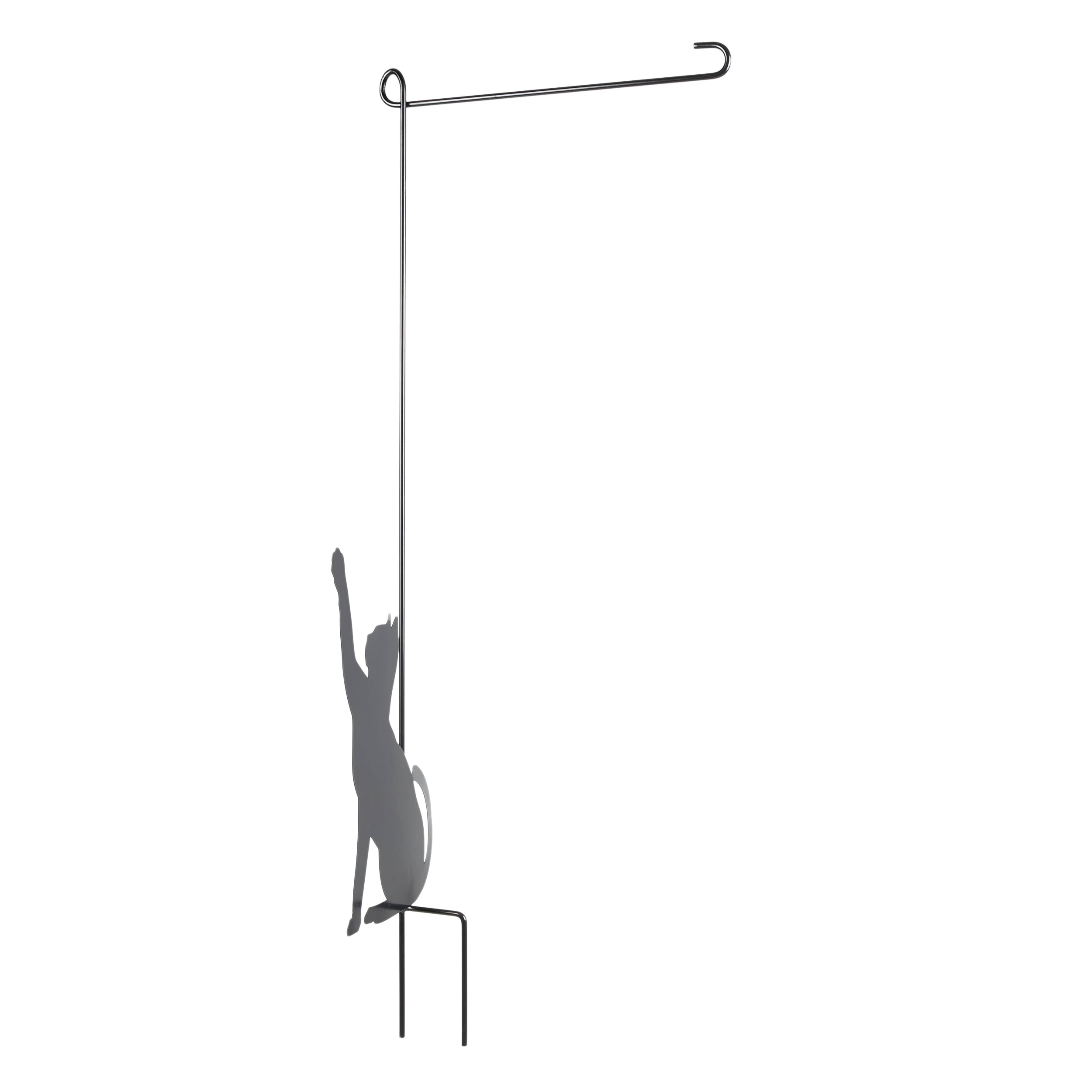 Evergreen 20137 3.7-ft Black Metal Garden Flag Pole