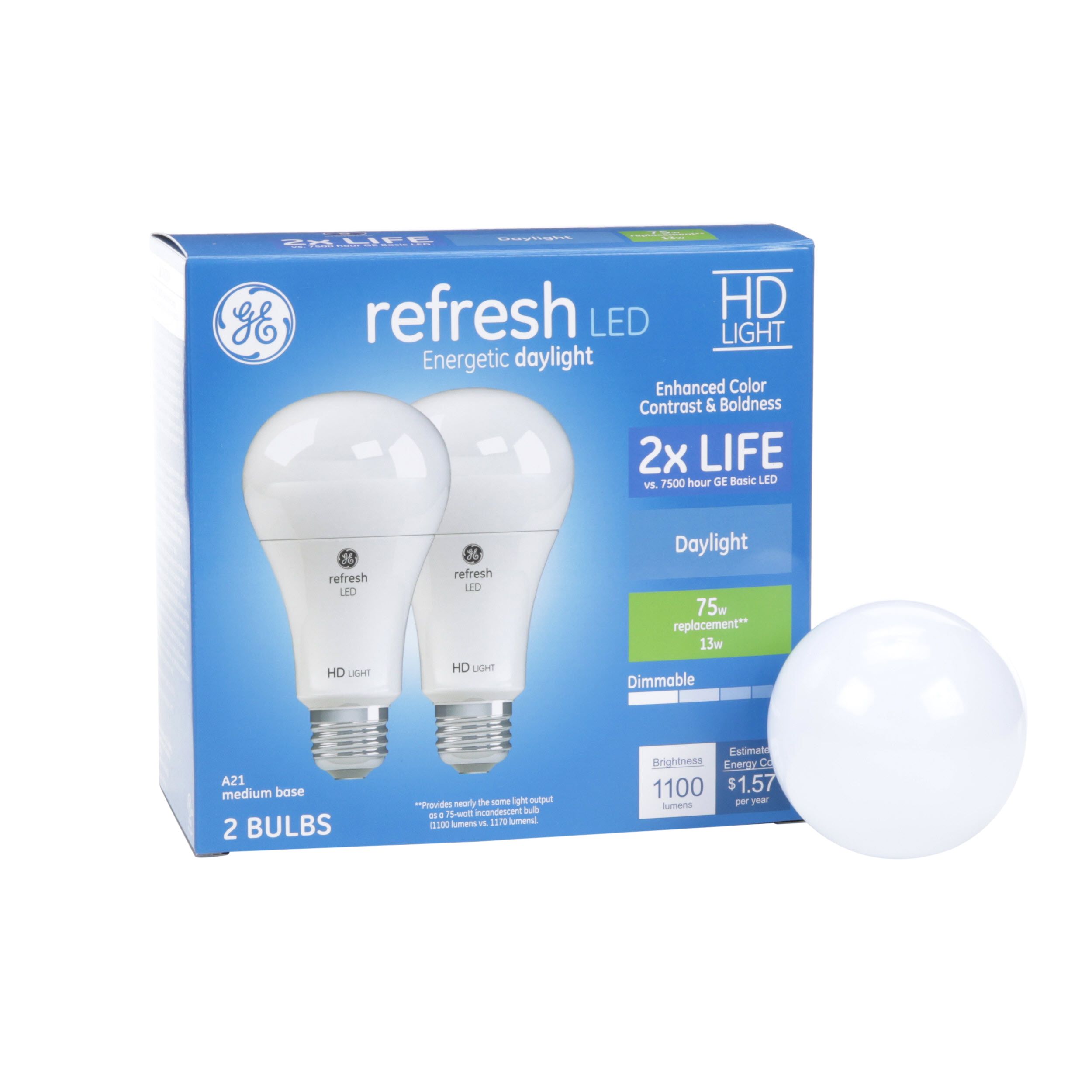 daylight 75w bulb