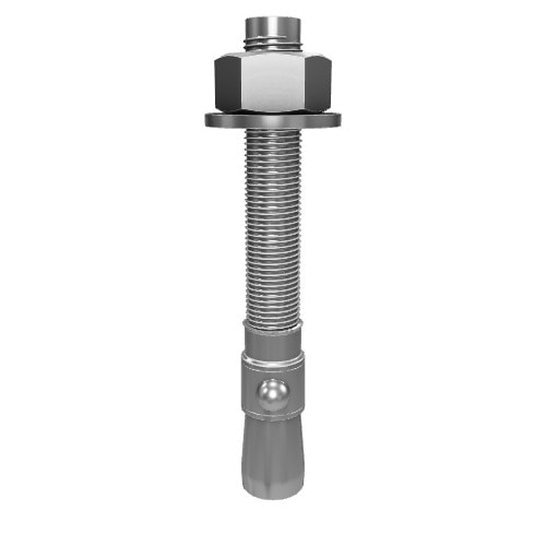 Wedge Anchor, SS, 3/8x3 3/4 L, PK50