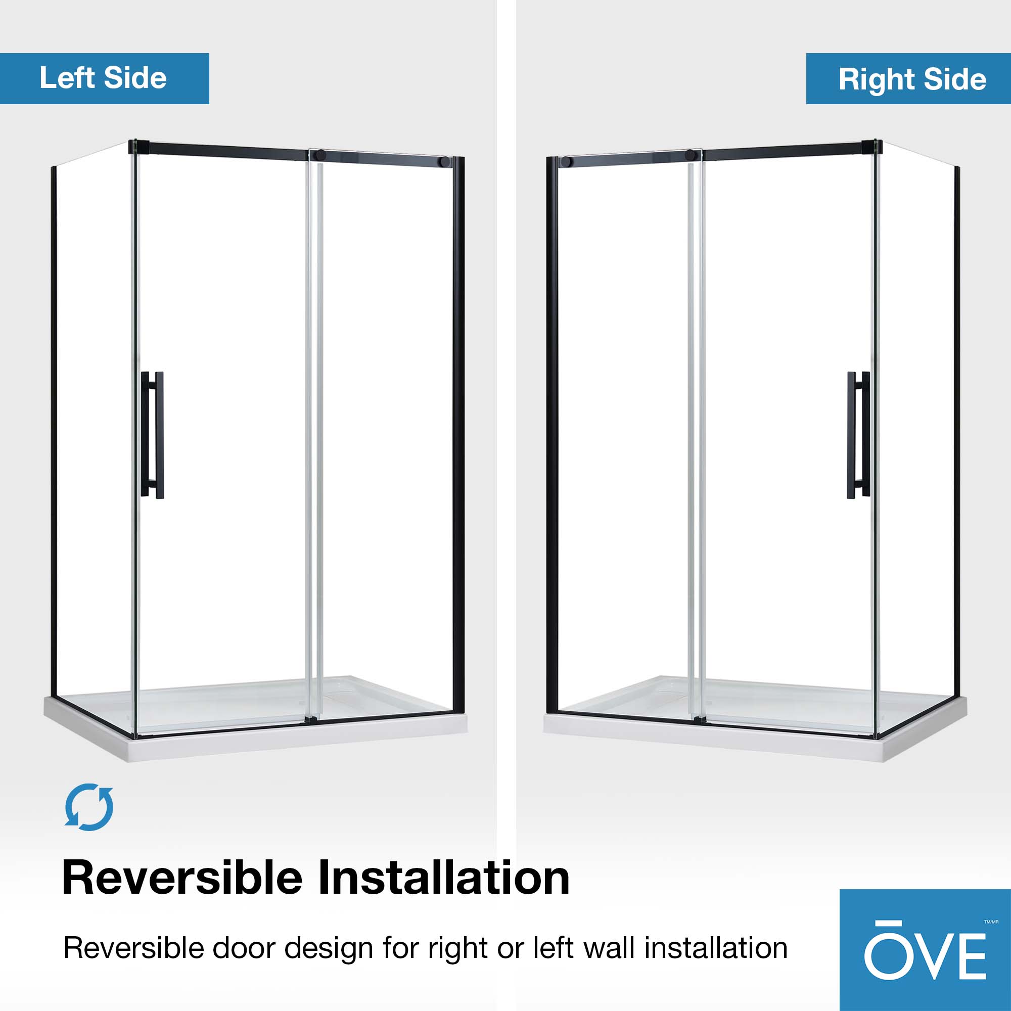 OVE Decors 15SKA-VENI48-BLK Alcove-Shower-Kit - View #15
