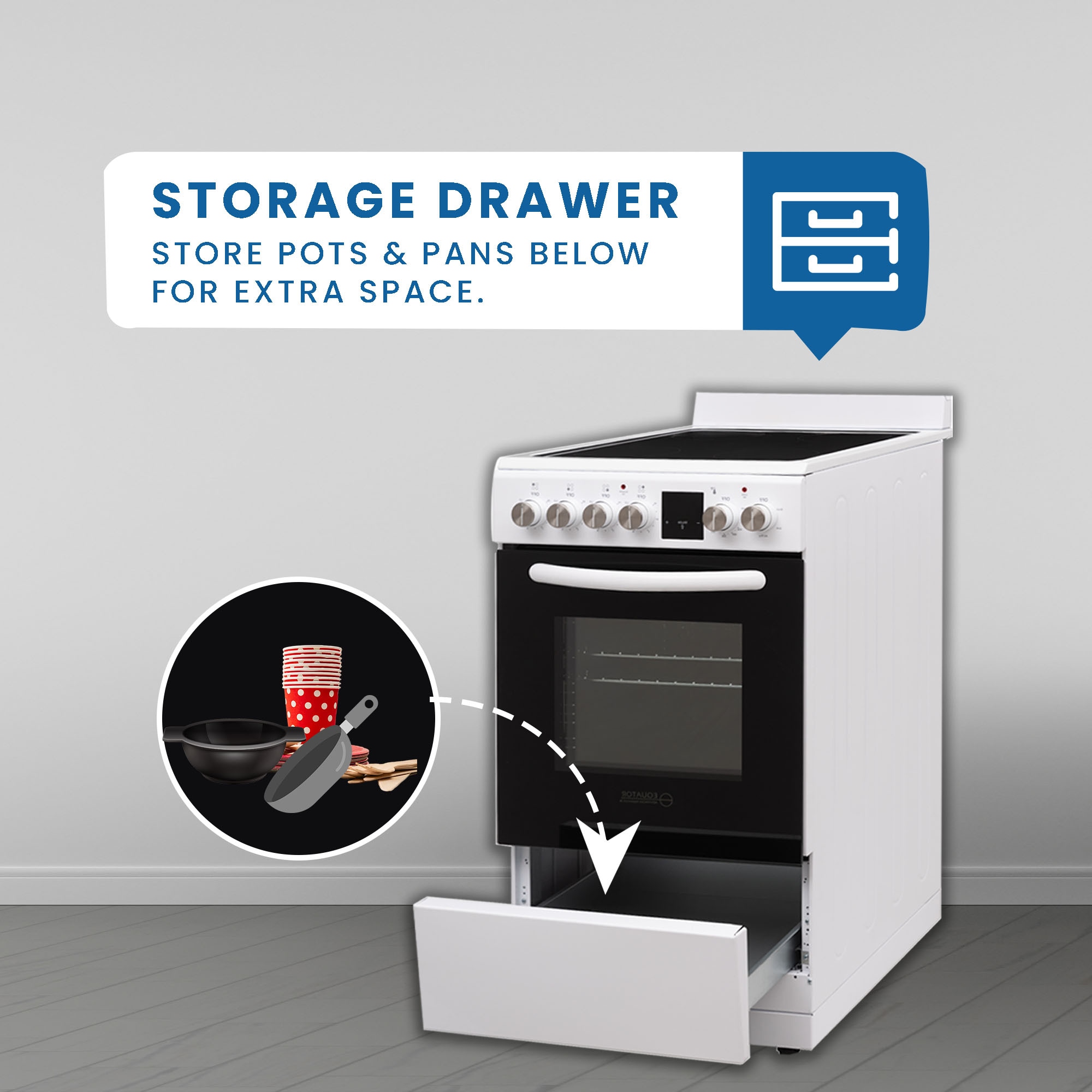 Equator Advanced Appliances ECR 204 WHITE Freestanding-Electric-Ranges - View #10