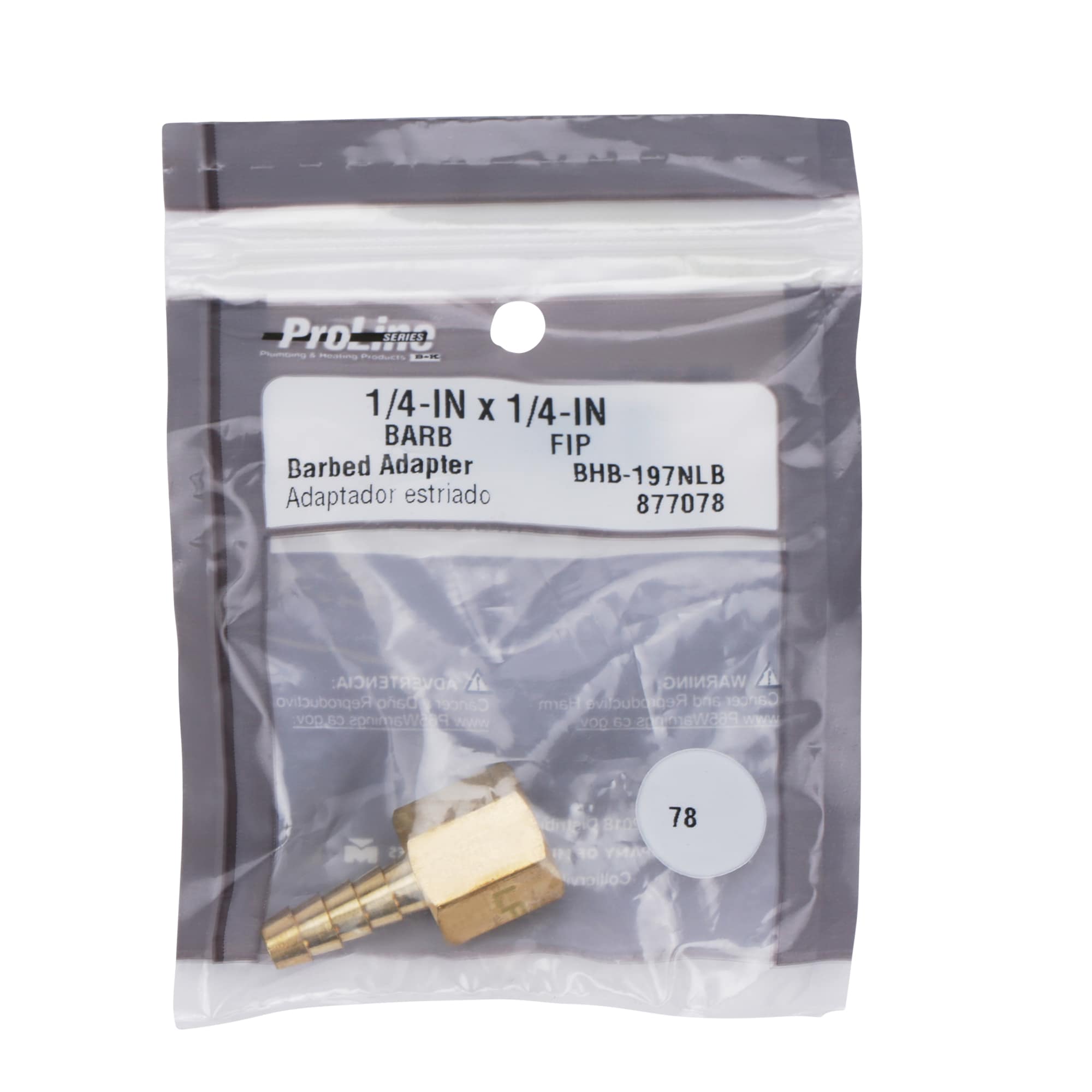 Proline Series BHB-197NLB Brass-Plastic-Fittings - View #2