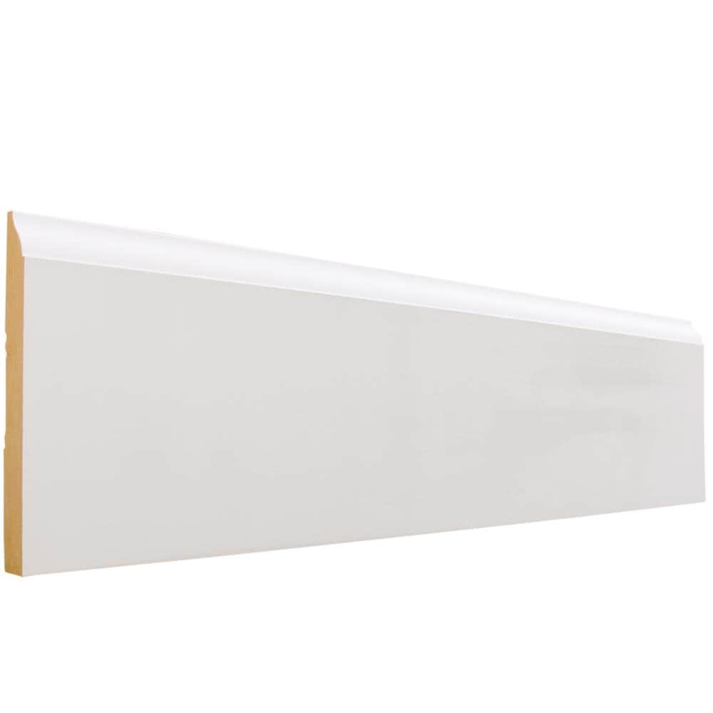 RELIABILT 620-PFMDF8 9/16-in x 4-1/4-in x 8-ft Traditional Painted MDF 620 Baseboard