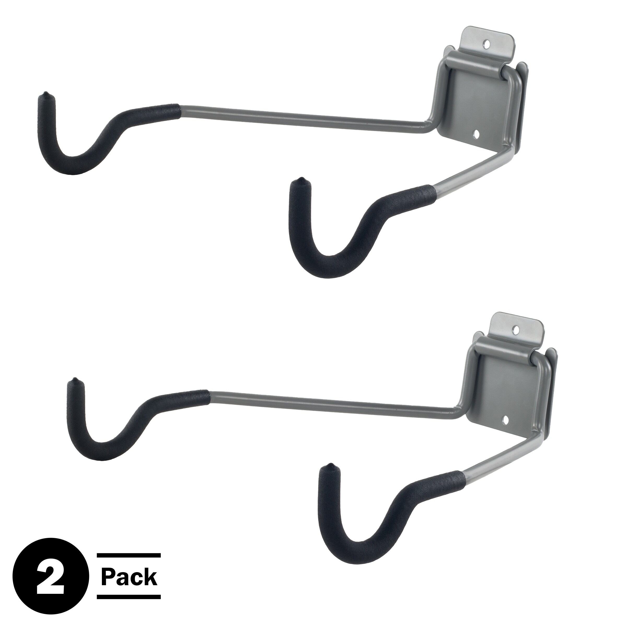 Stalwart Dual Hook 2Pack 11.5in Black Steel in the Garage Storage