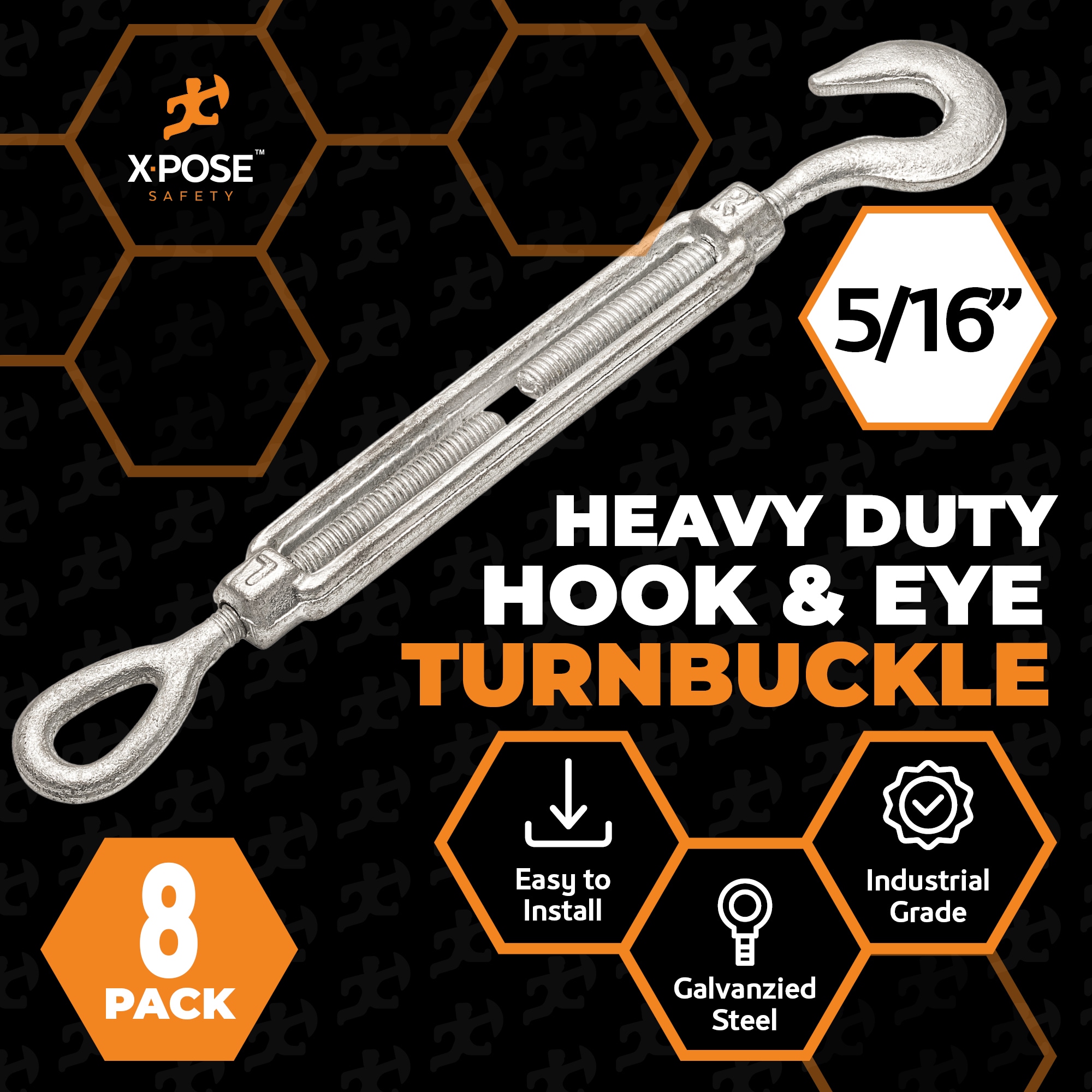 XPOSE SAFETY GTB516-HE-8-X-S turnbuckles - View #2