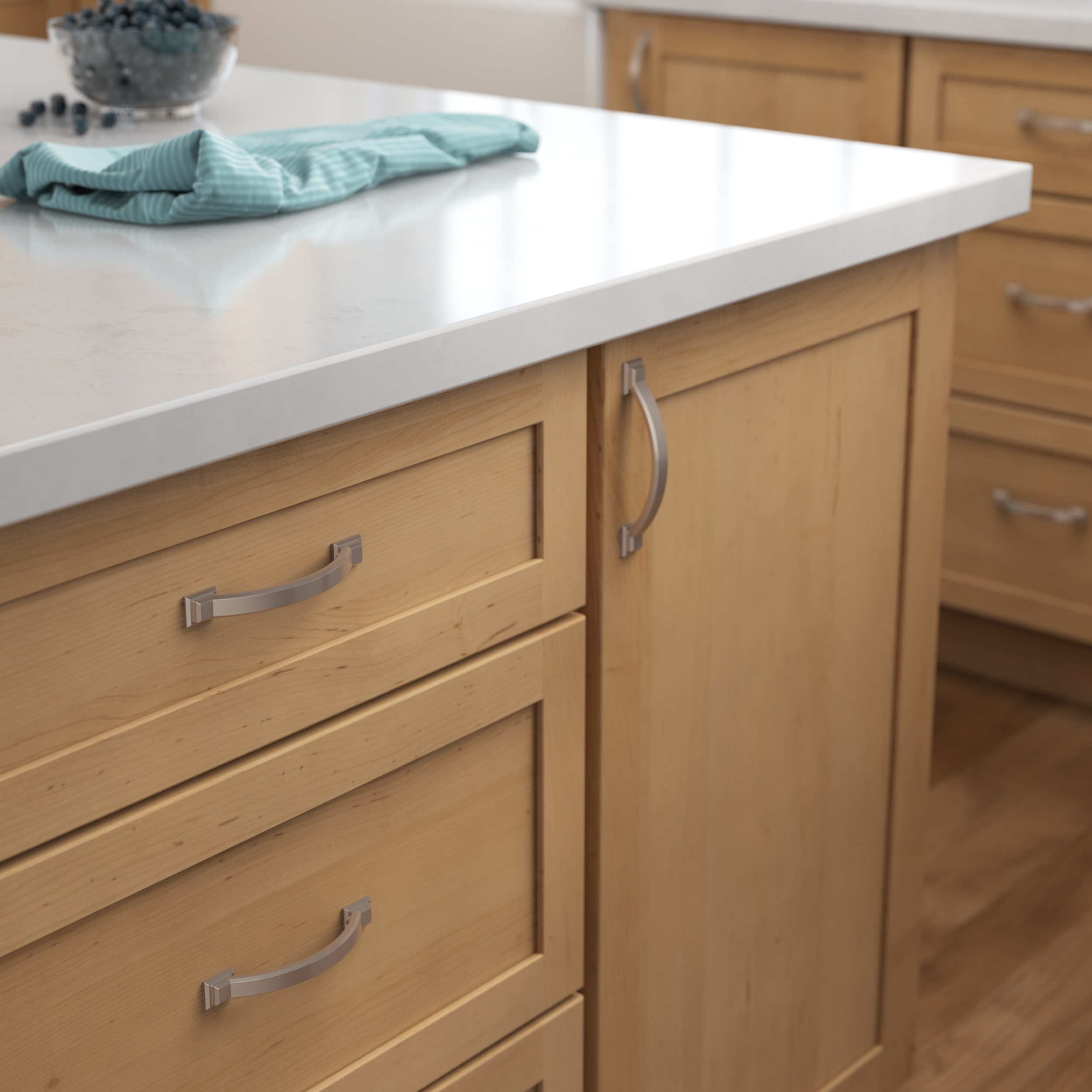 allen + roth P43804W-SN-C Cabinet-Pulls - View #2