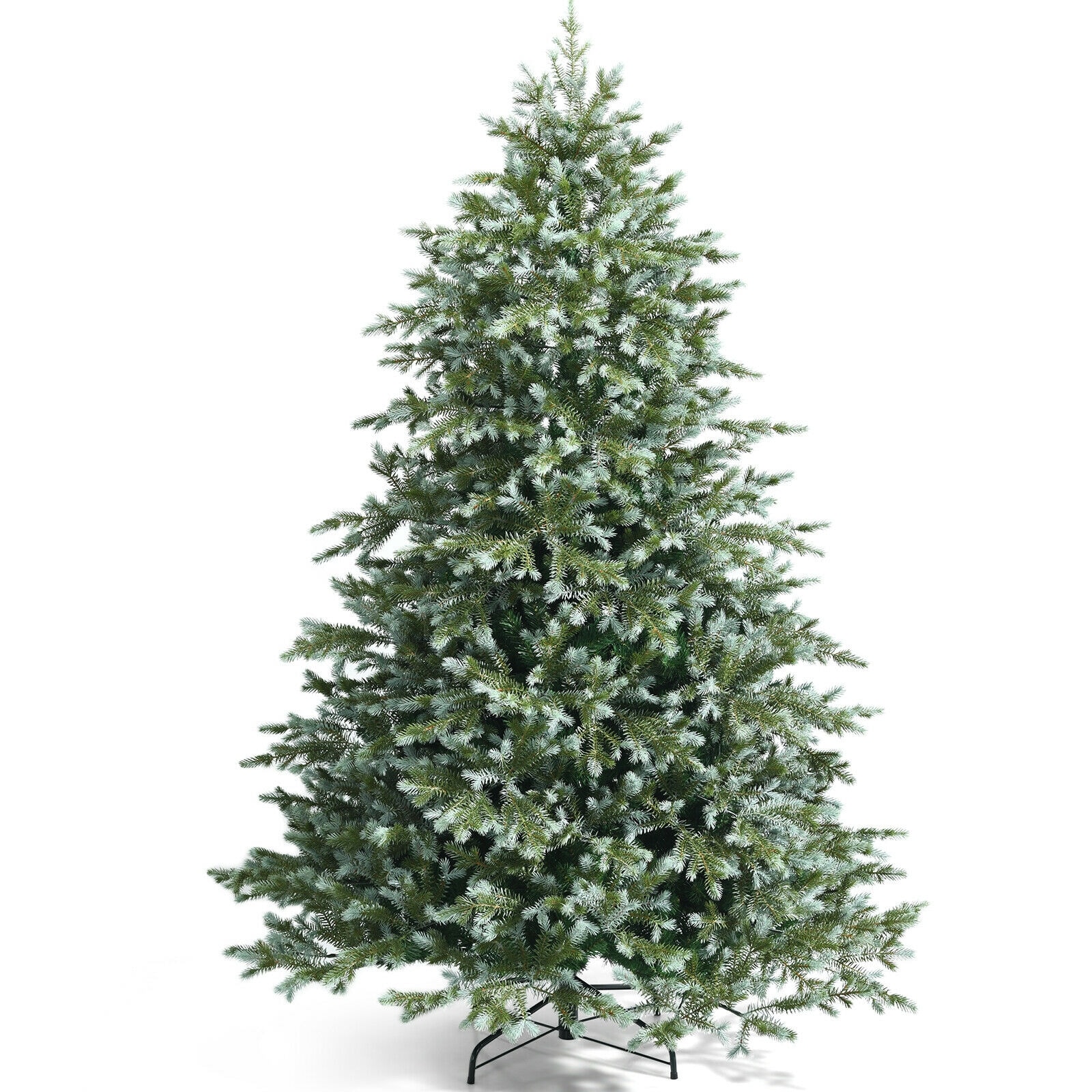 WELLFOR CM-HWY-23458US 7-ft Flocked Artificial Christmas Tree