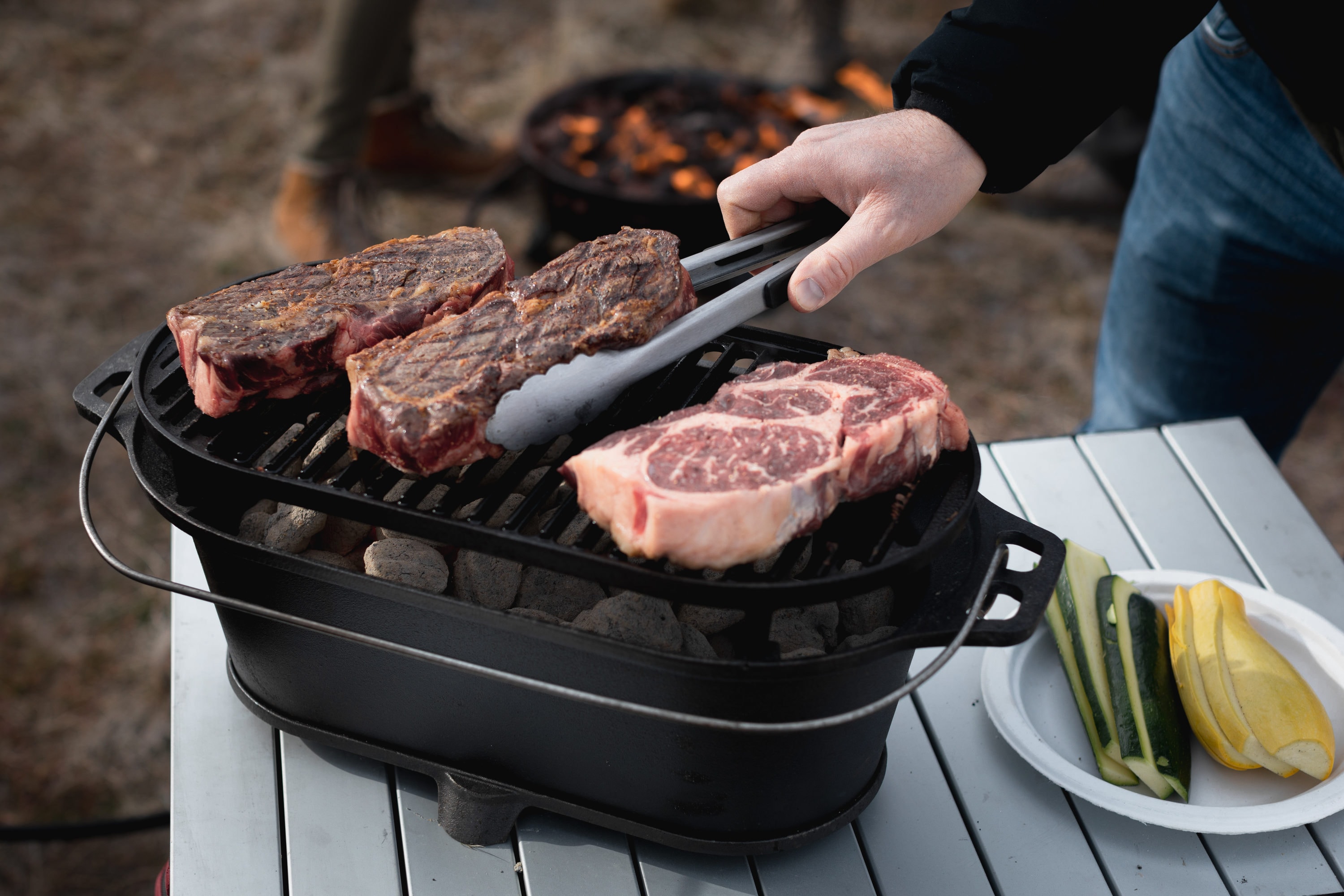 Camp Chef Cast Iron Charcoal Grill