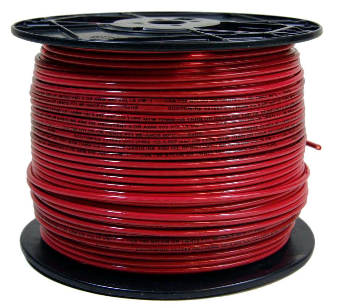 Southwire 100-ft 16-AWG Stranded Red GPT Primary Wire | 55668023