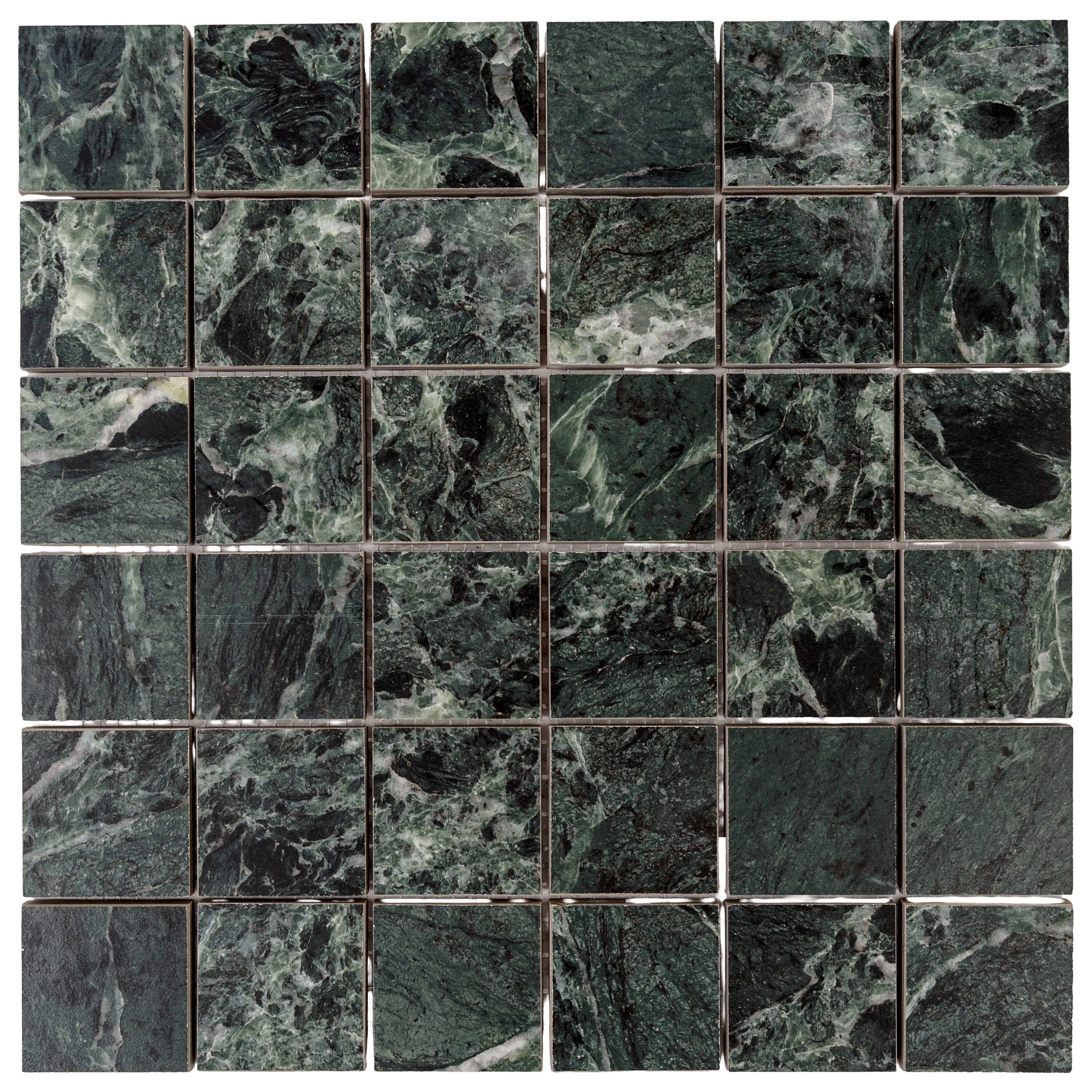 Apollo Tile Sample - Regalia Verde Alpi 4-in x 5-in Matte Porcelain Encaustic Floor and Wall Tile
