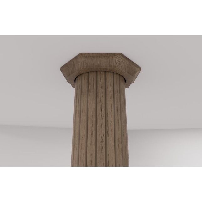 Pole-Wrap 48-in L x 8-ft H Unfinished Red Oak Veneer Fluted Column Wrap at