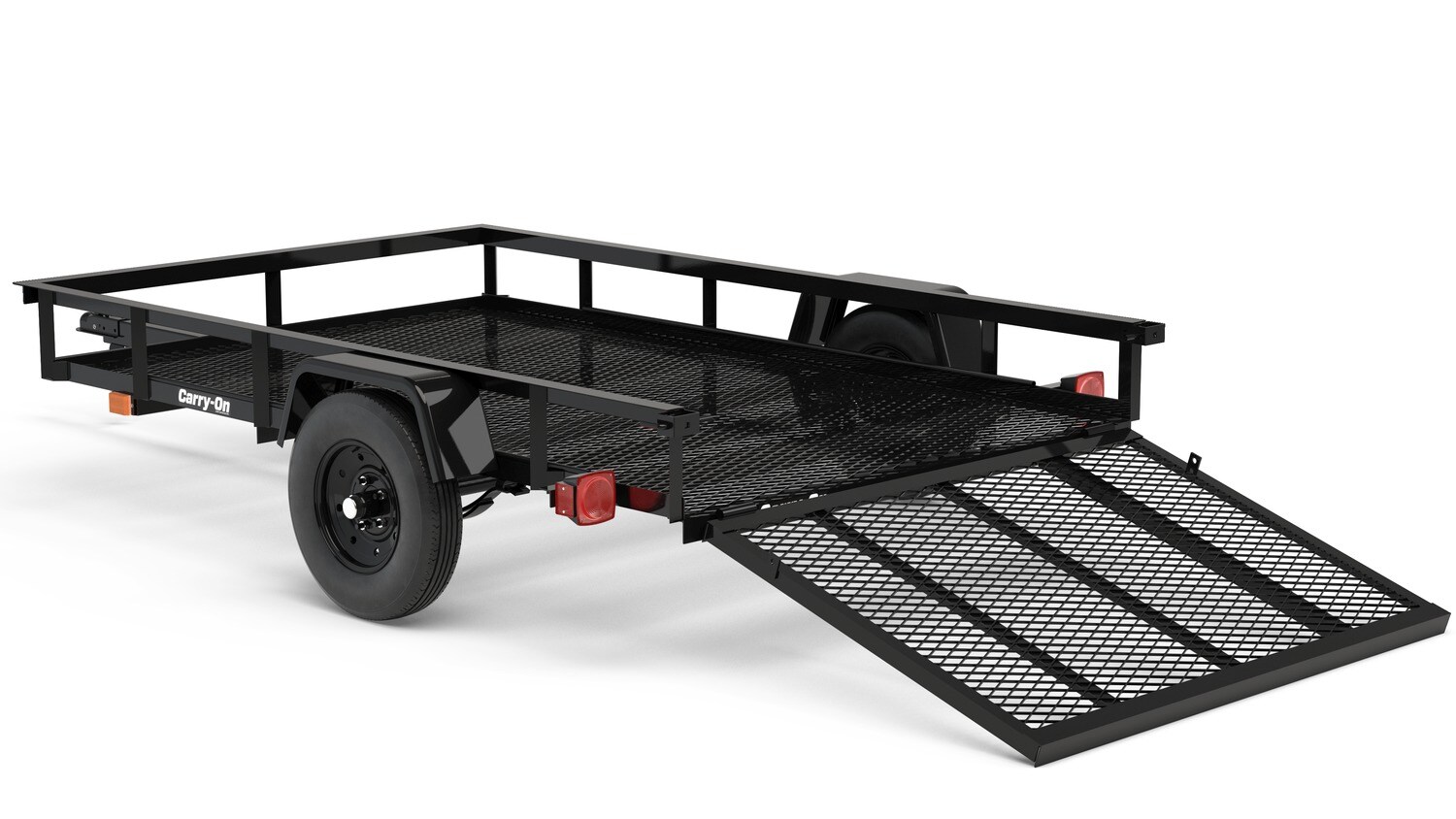 Carry-On Trailer 5-ft x 8-ft Steel Mesh Utility Trailer with Ramp Gate (1625-lb Capacity)