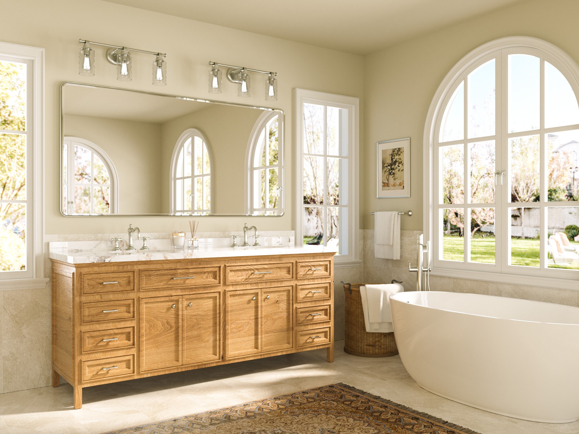 TETOTE LSC-TE-7236RN-B82 Framed-Bath-Mirrors - View #2