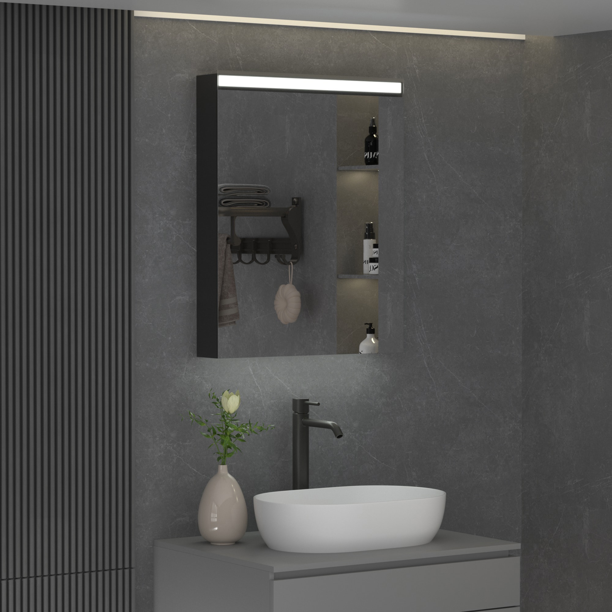 Forclover JSEX2430MC-LD Bathroom-Medicine-Cabinets - View #4