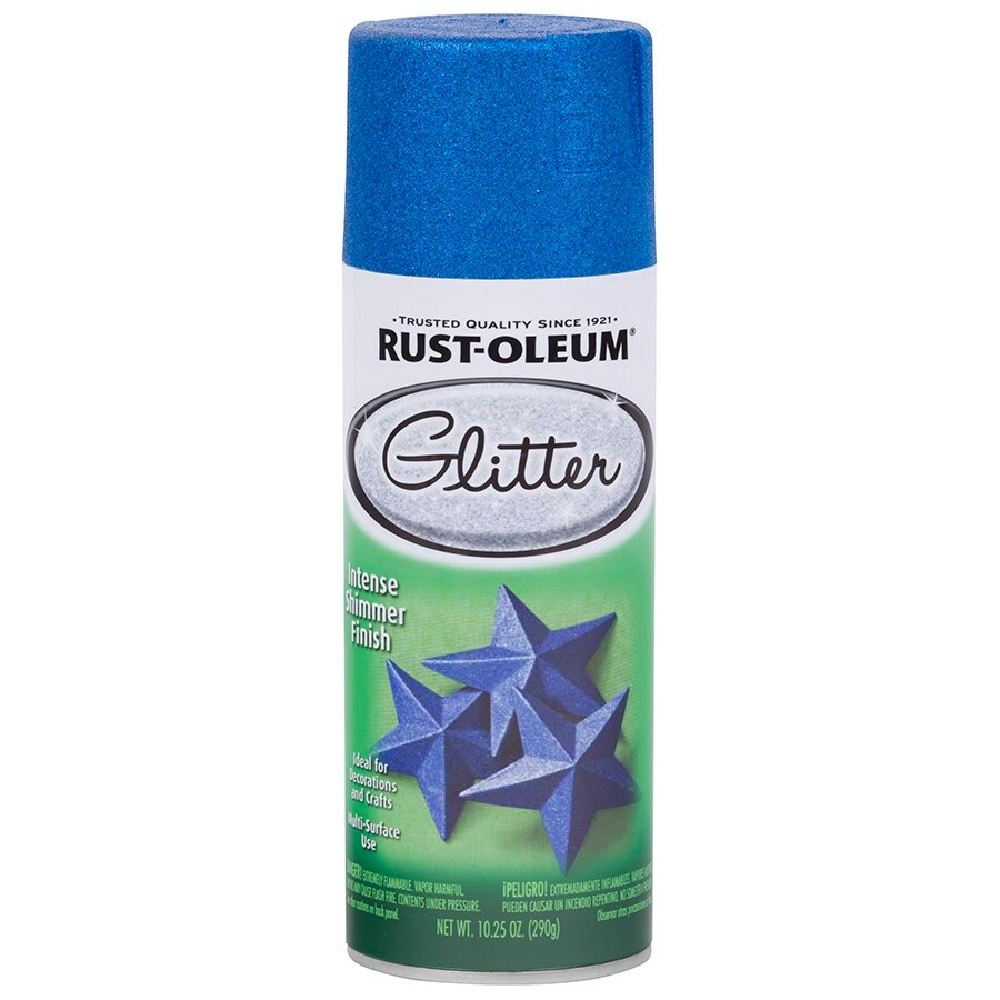 Rust-Oleum Satin Black Glitter Spray Paint (NET WT. 10.25-oz ) at