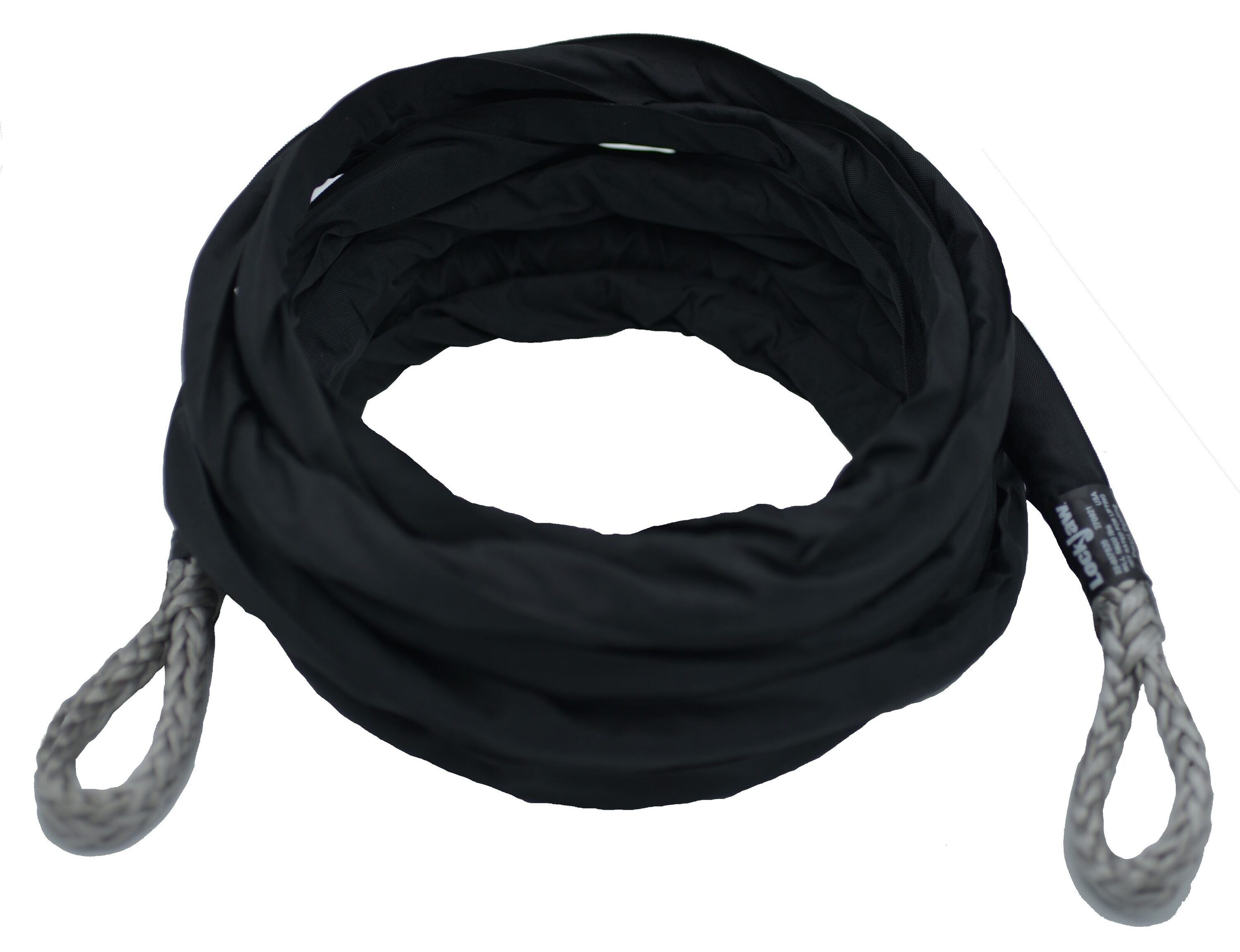 Overland Vehicle Systems Tow Strap 40,000 lb. 4-in x 8-ft Gray with Black  Ends and Storage Bag in the Winches & Accessories department at