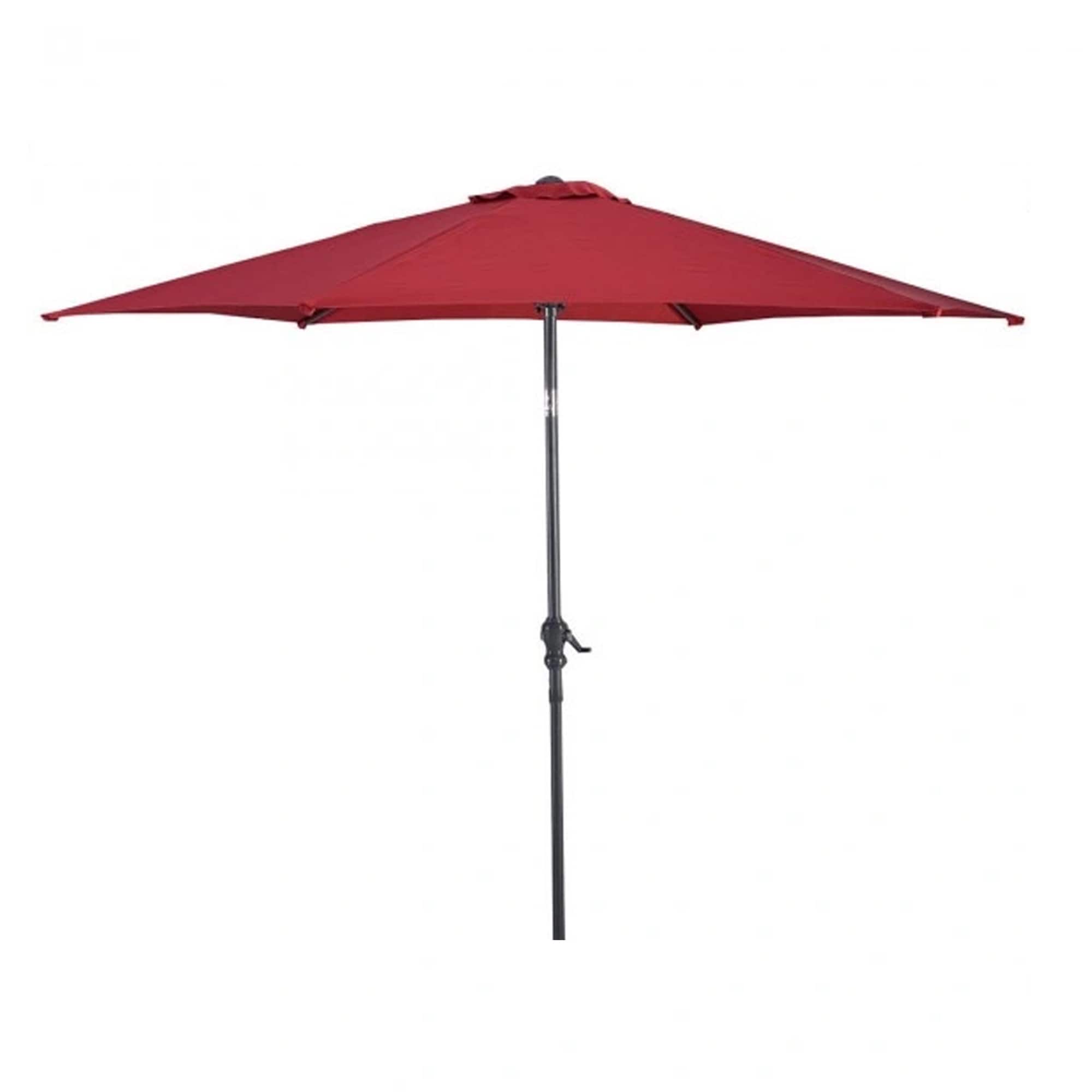 Fun Orange FUNHWCP84 9-ft Steel Blue Push-button Tilt Market Patio Umbrella with Lights