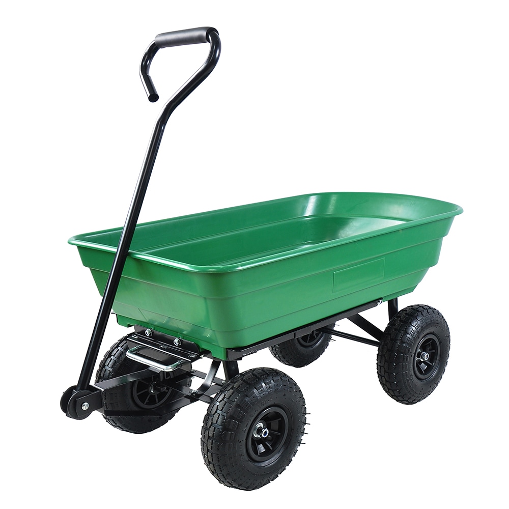 Sunrinx MG51-15-YC 5-cu ft Plastic Folding Yard Cart