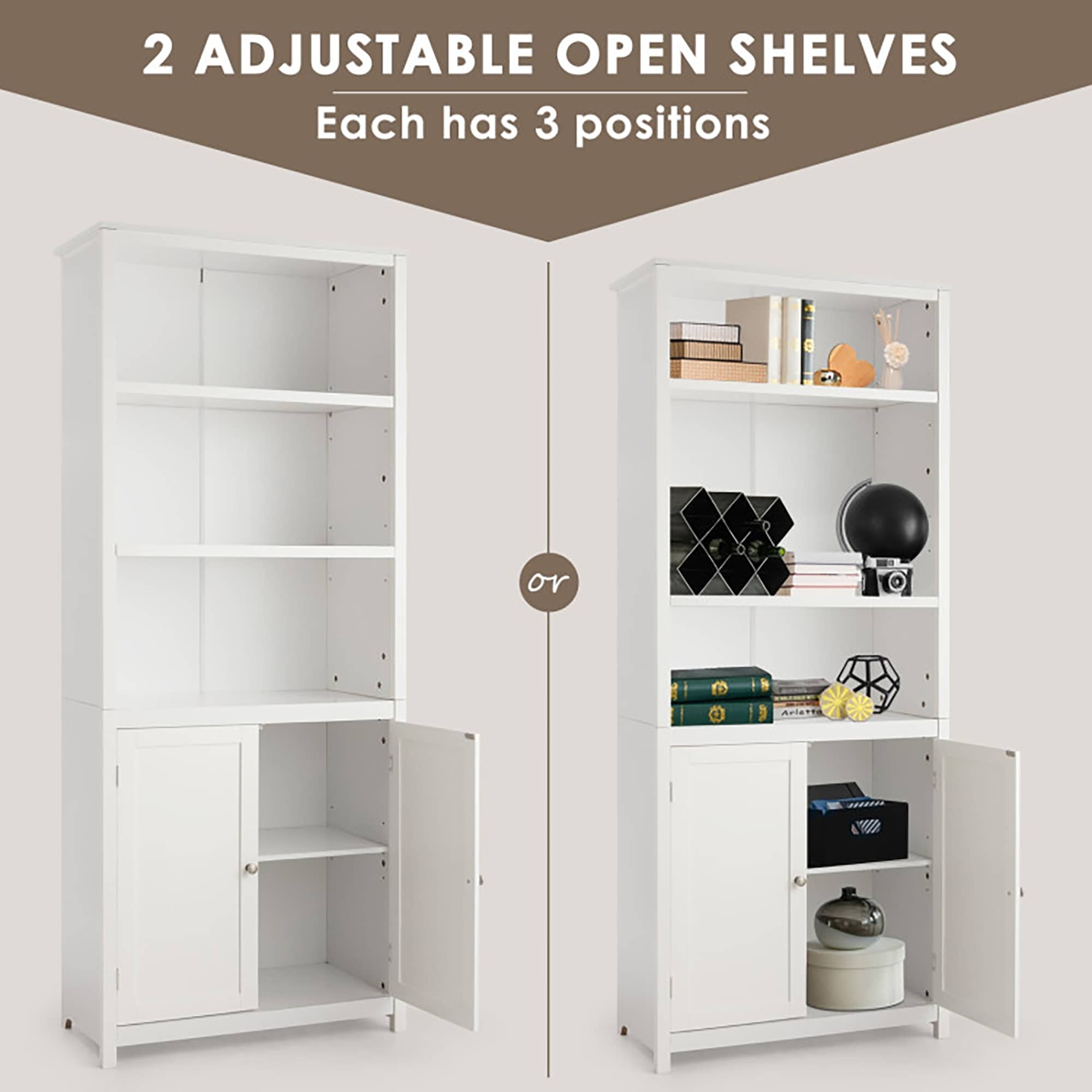 GZMR GZ-HW61830WH bookcases - View #6