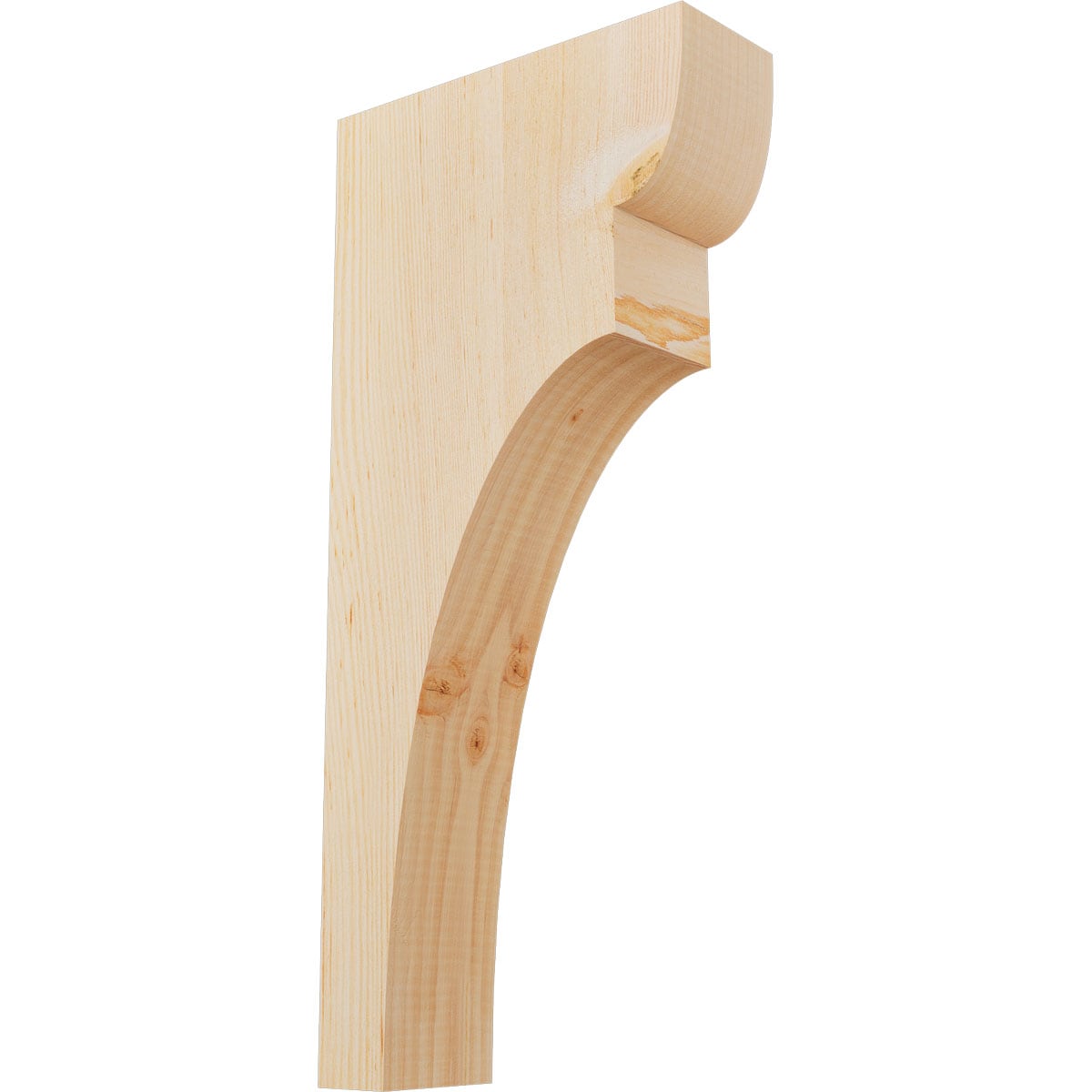 Ekena Millwork COR04X10X22YOR00SDF 3-1/2-in x 10-in x 22-in Yorktown Unfinished Douglas fir Wood Paintable/Stainable Corbel