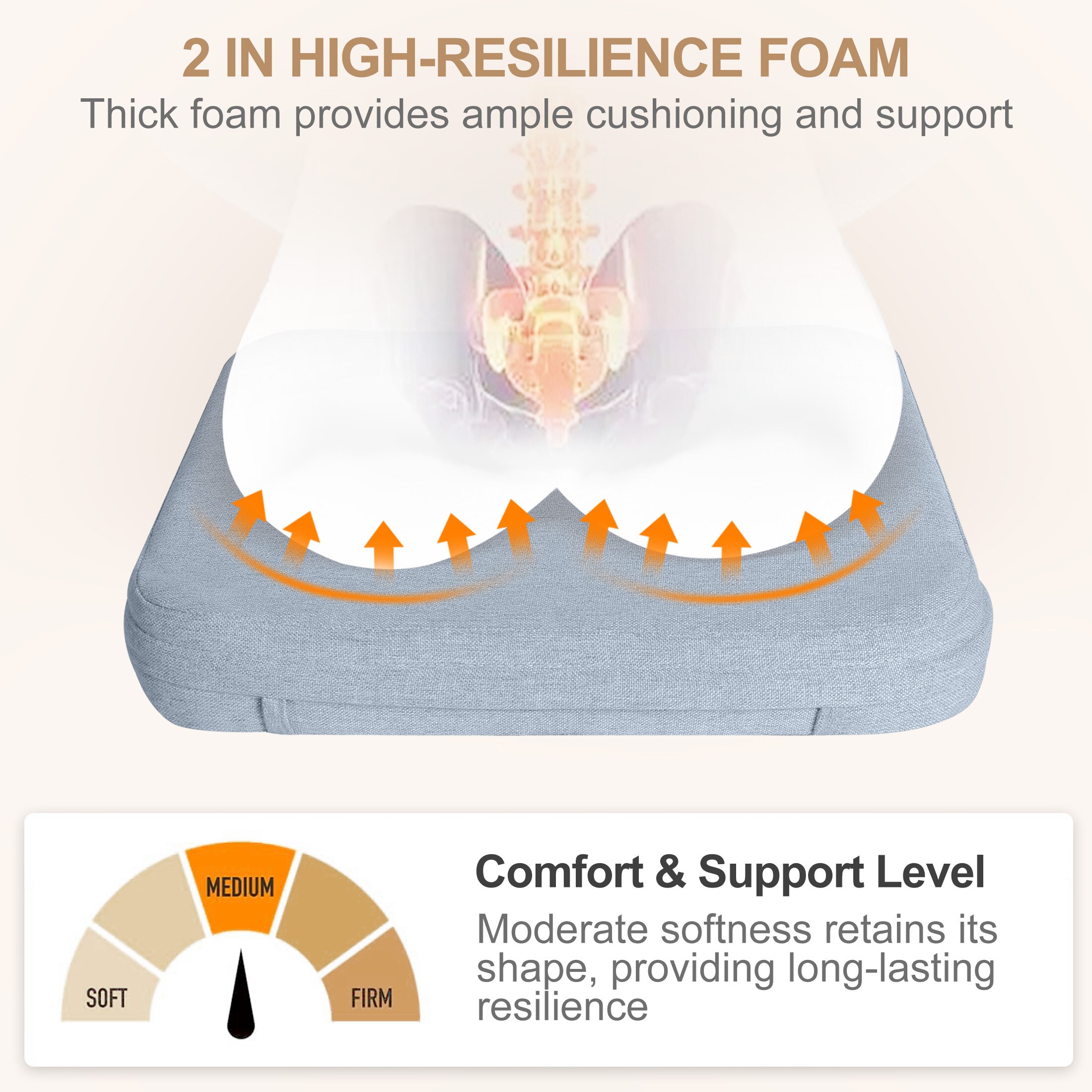 AAAAAcessories LS-DCCLS-QIANLAN-4P Indoor-Chair-Cushions - View #3