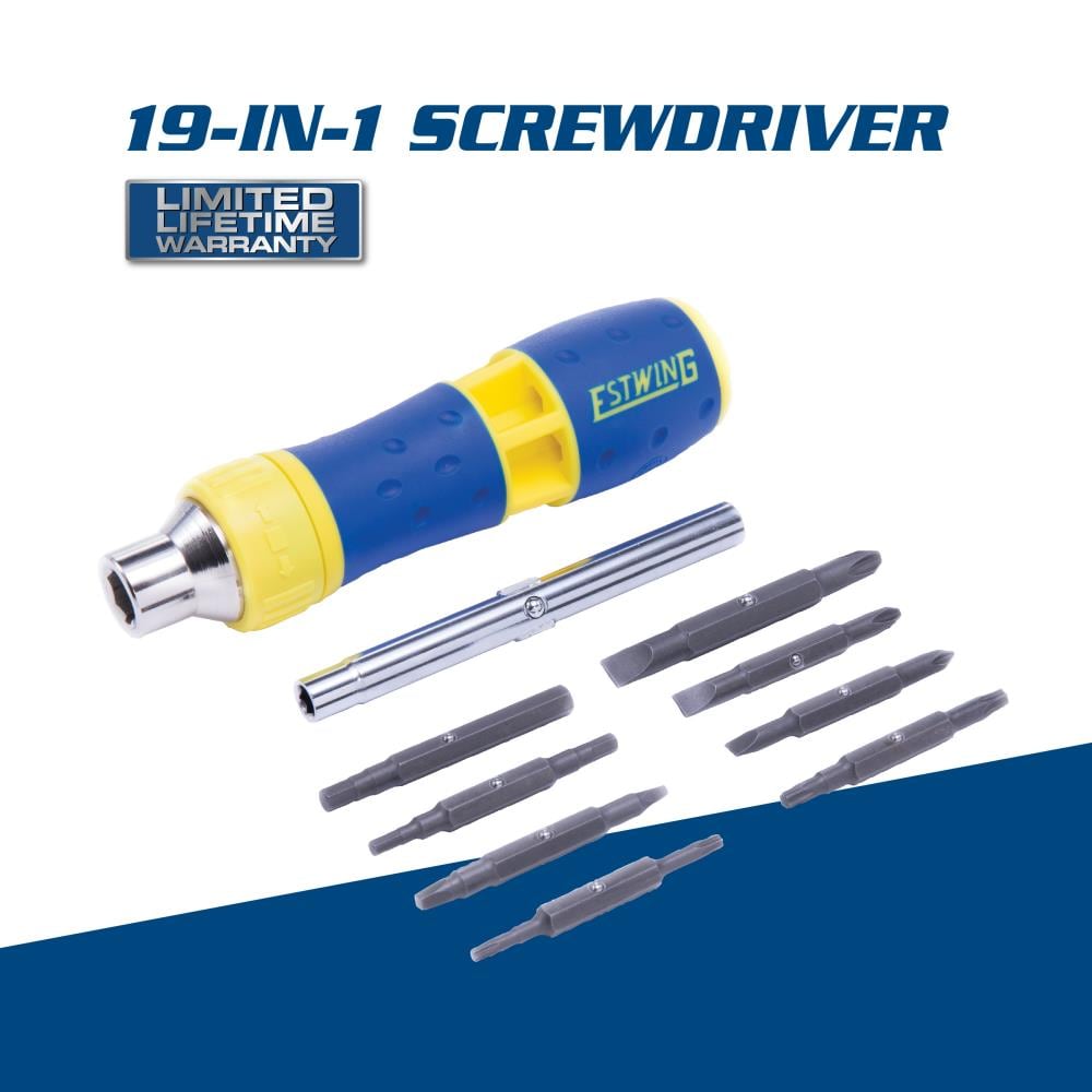 Estwing Ratcheting multi-tool Screwdriver Bit Set (19-Piece) 42453 at ...