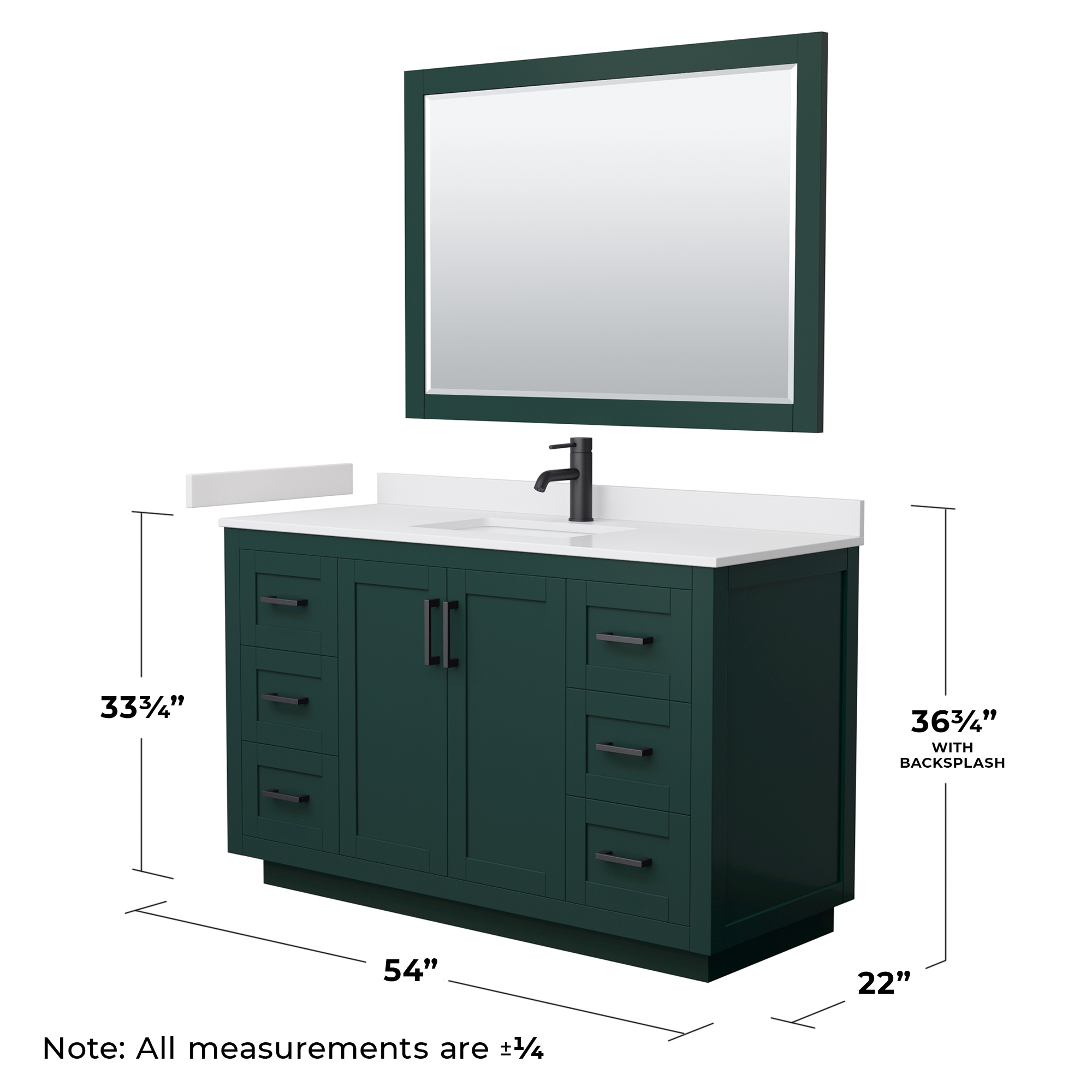 Wyndham Collection WCF292954SGKWCUNSM46 Bath-Vanity-Combo - View #6