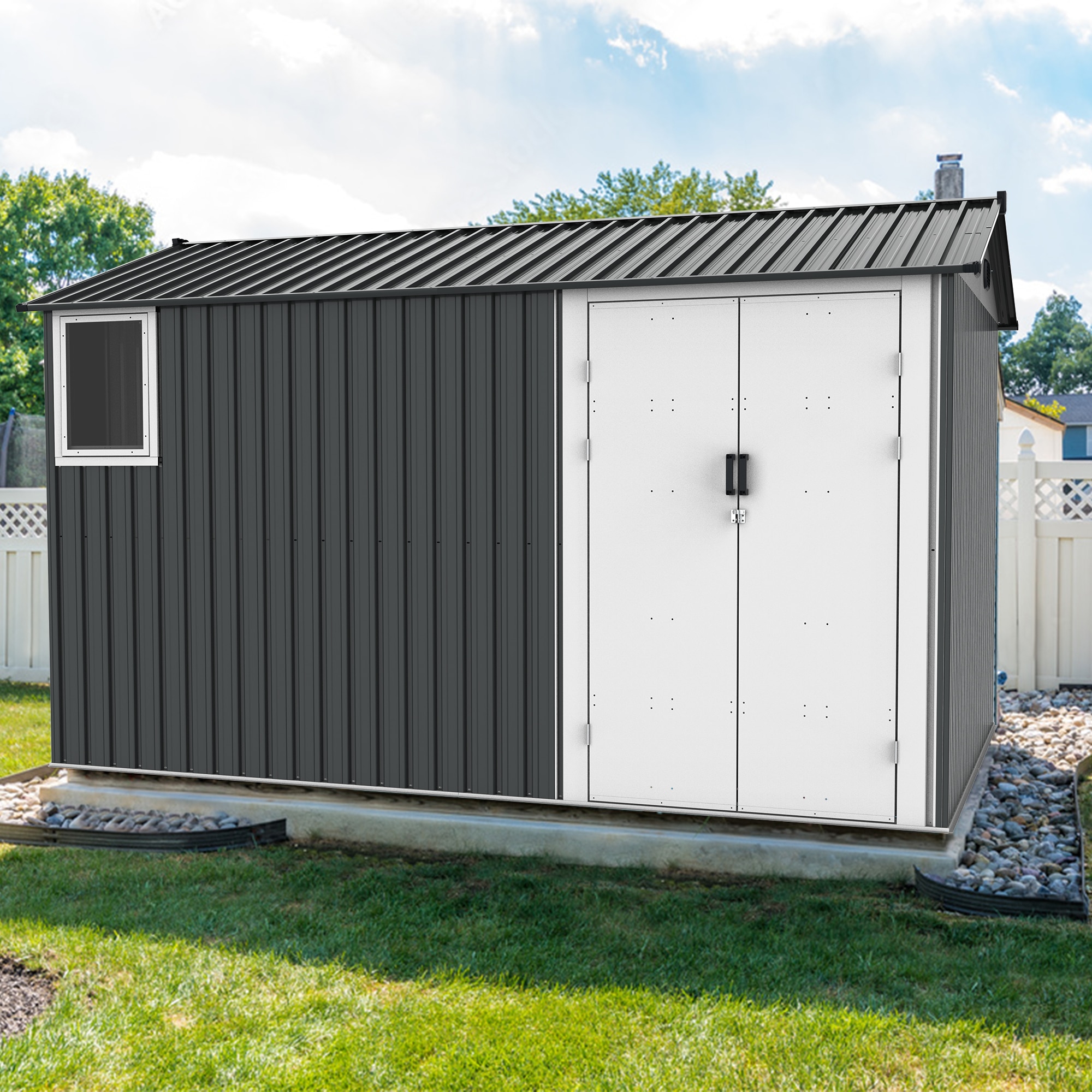 Fresh Spaces LS-W1895S00019 Metal-Storage-Buildings-Sheds - View #4
