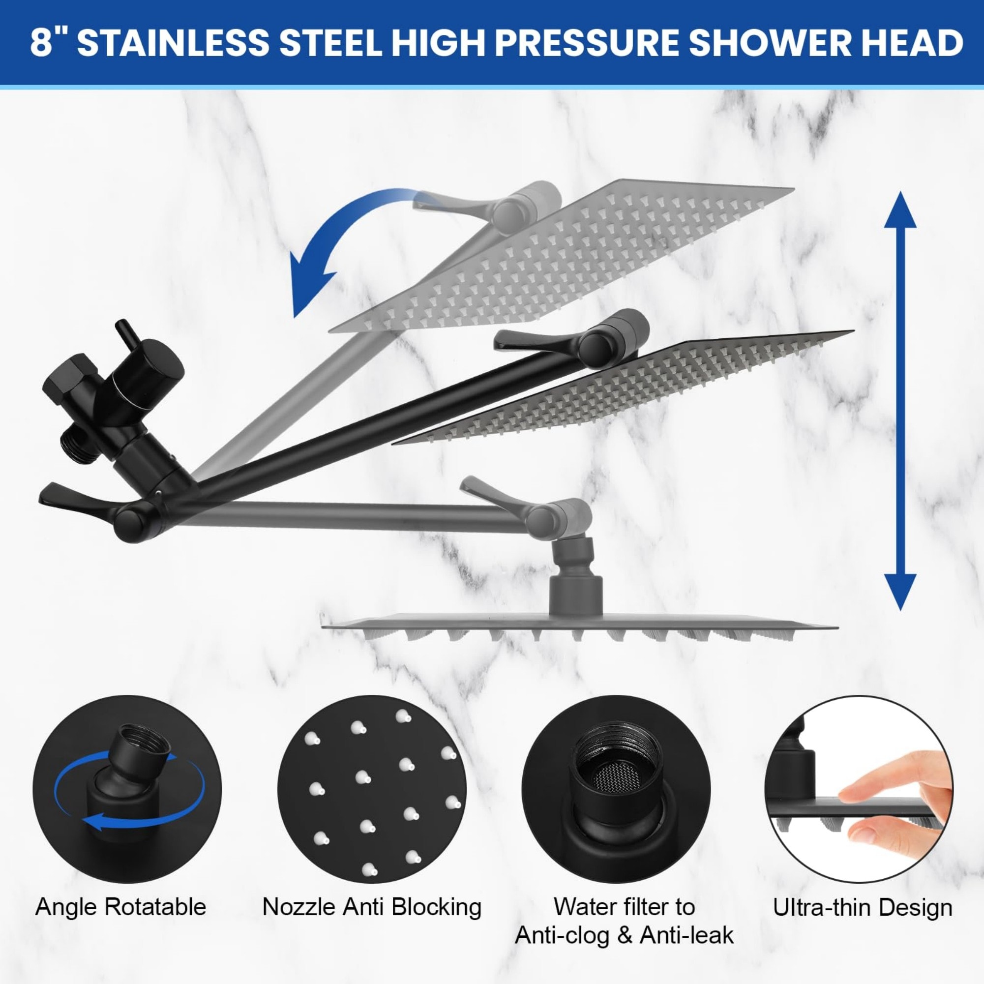 Wudkey L4-WY2E4G Fixed-Showerhead - View #6