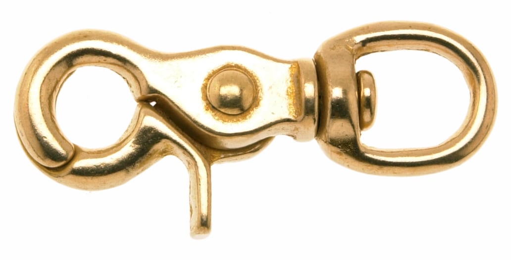 Brass Trigger Snap Hook - 15mm – Cams Cords