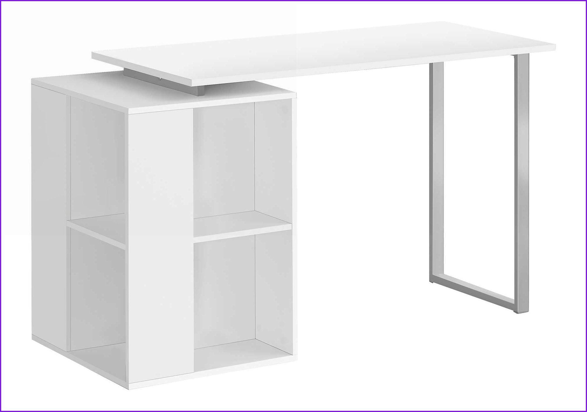 SunJet Desks 55inL Desk with LeftRight Storage Shelves White Laminate Grey Metal White Particle Board OptimizedDescription 2D one_size | ISQHX8C8WMLJY