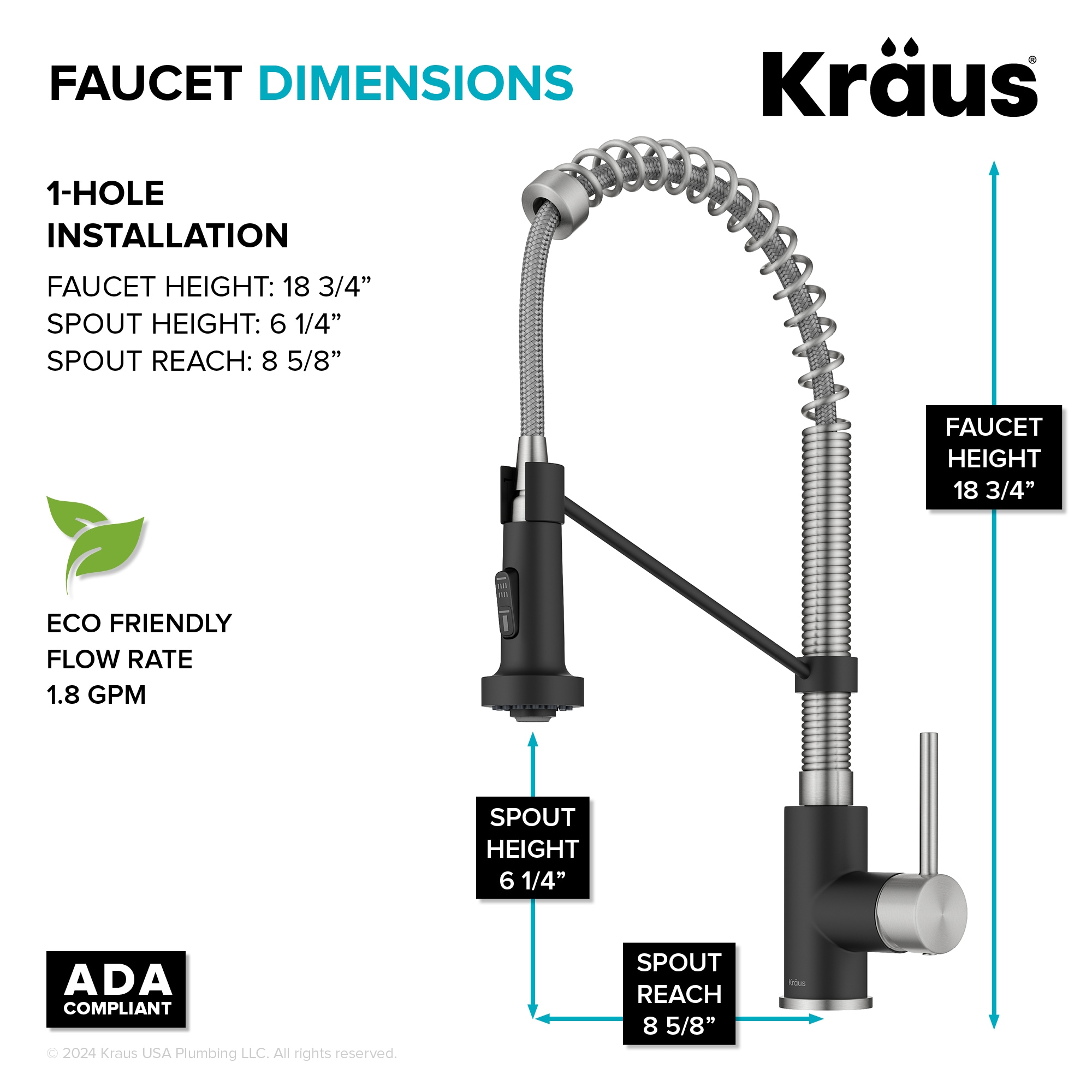 Kraus KPF-1610SSMB Kitchen-Faucets - View #5