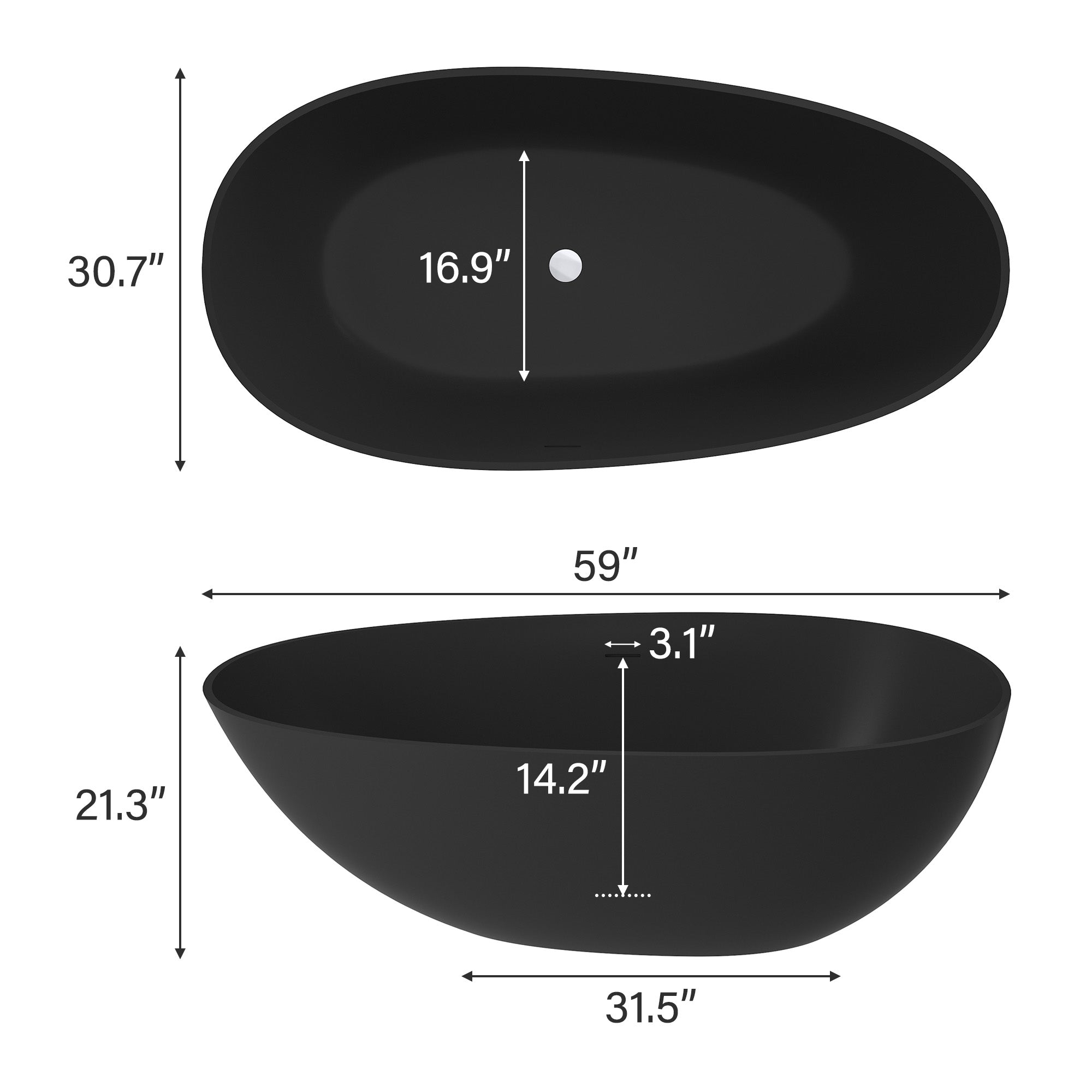 Boyel Living BL00559MB bathtubs - View #2