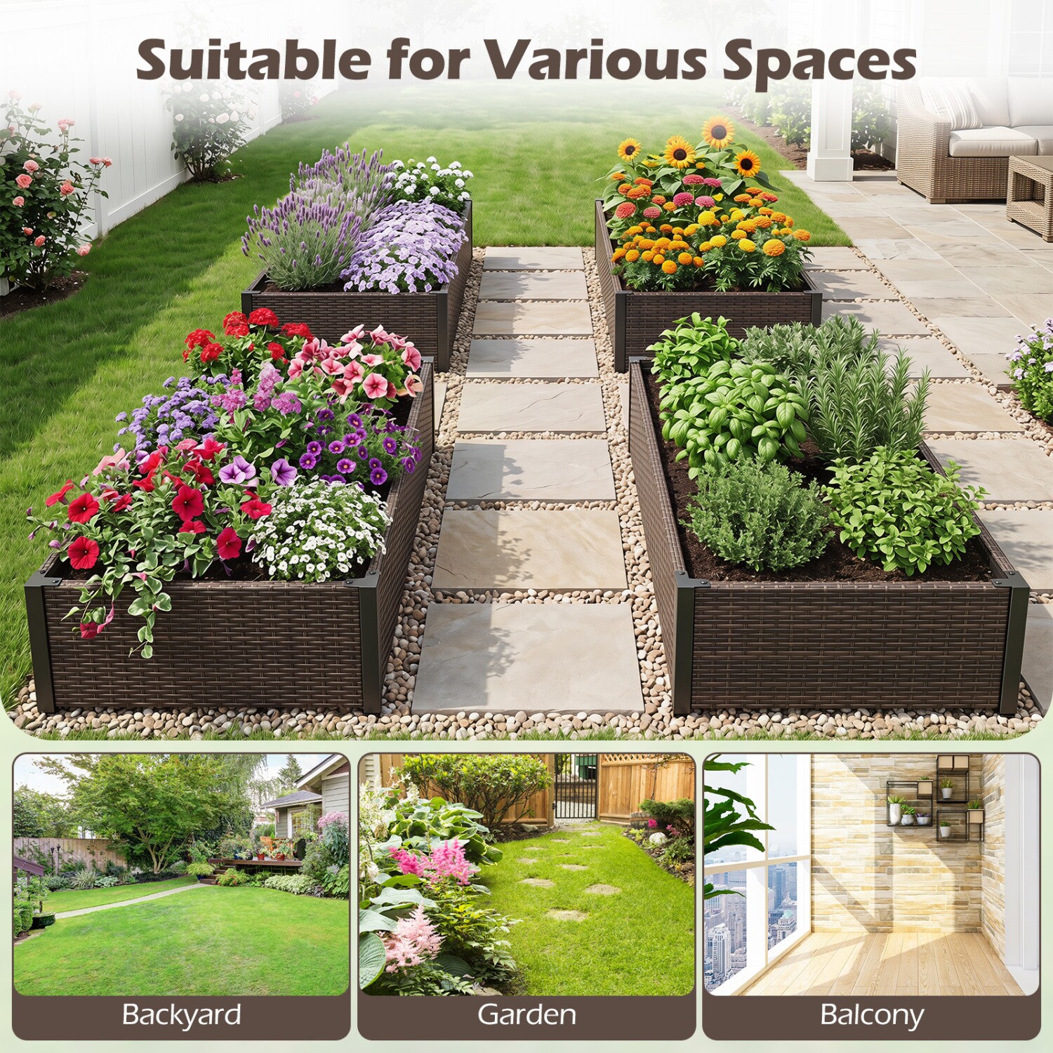 Volenca VOL-RISV4O Raised-Garden-Beds - View #4