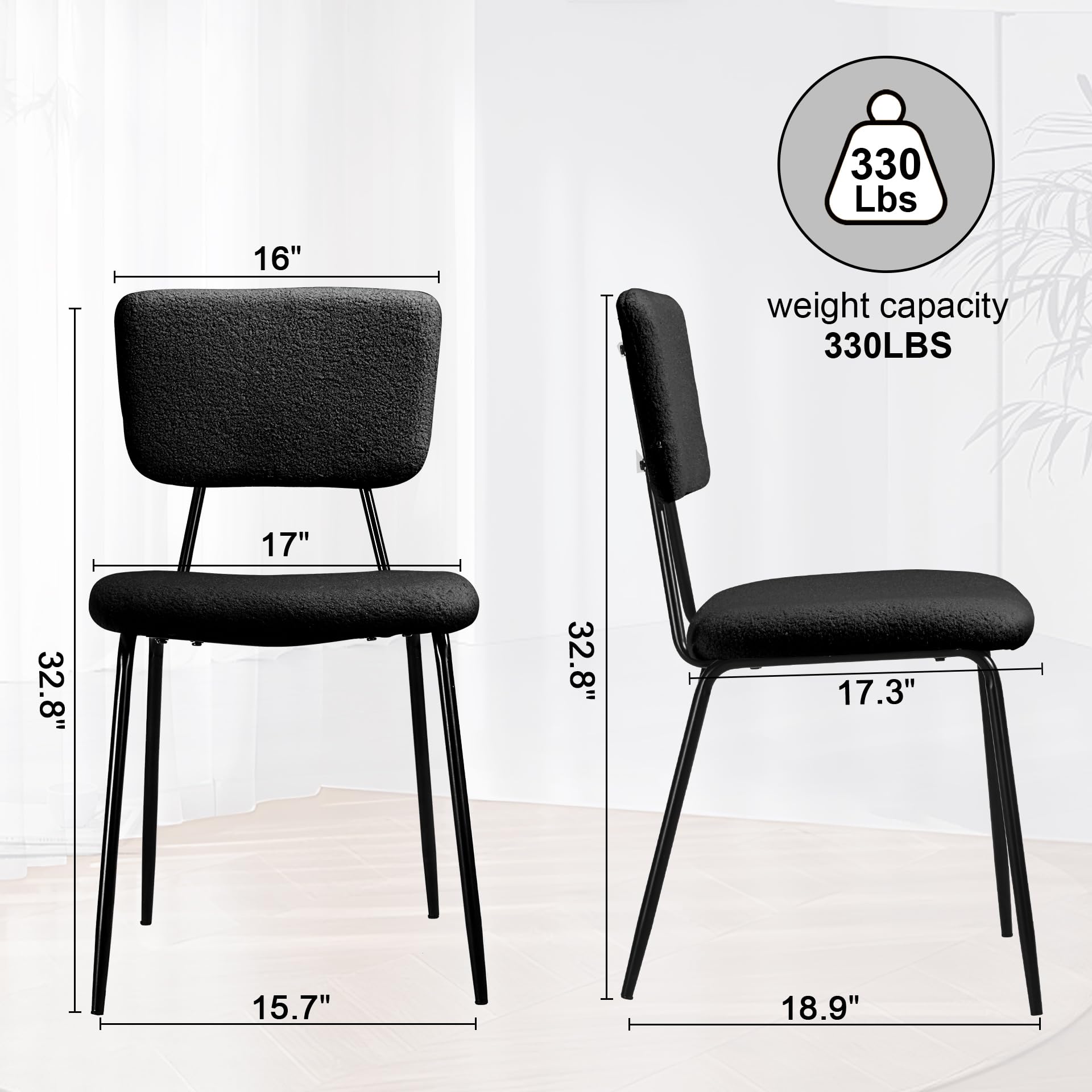 LTMATE LSADC0001BK Dining-Chairs - View #3