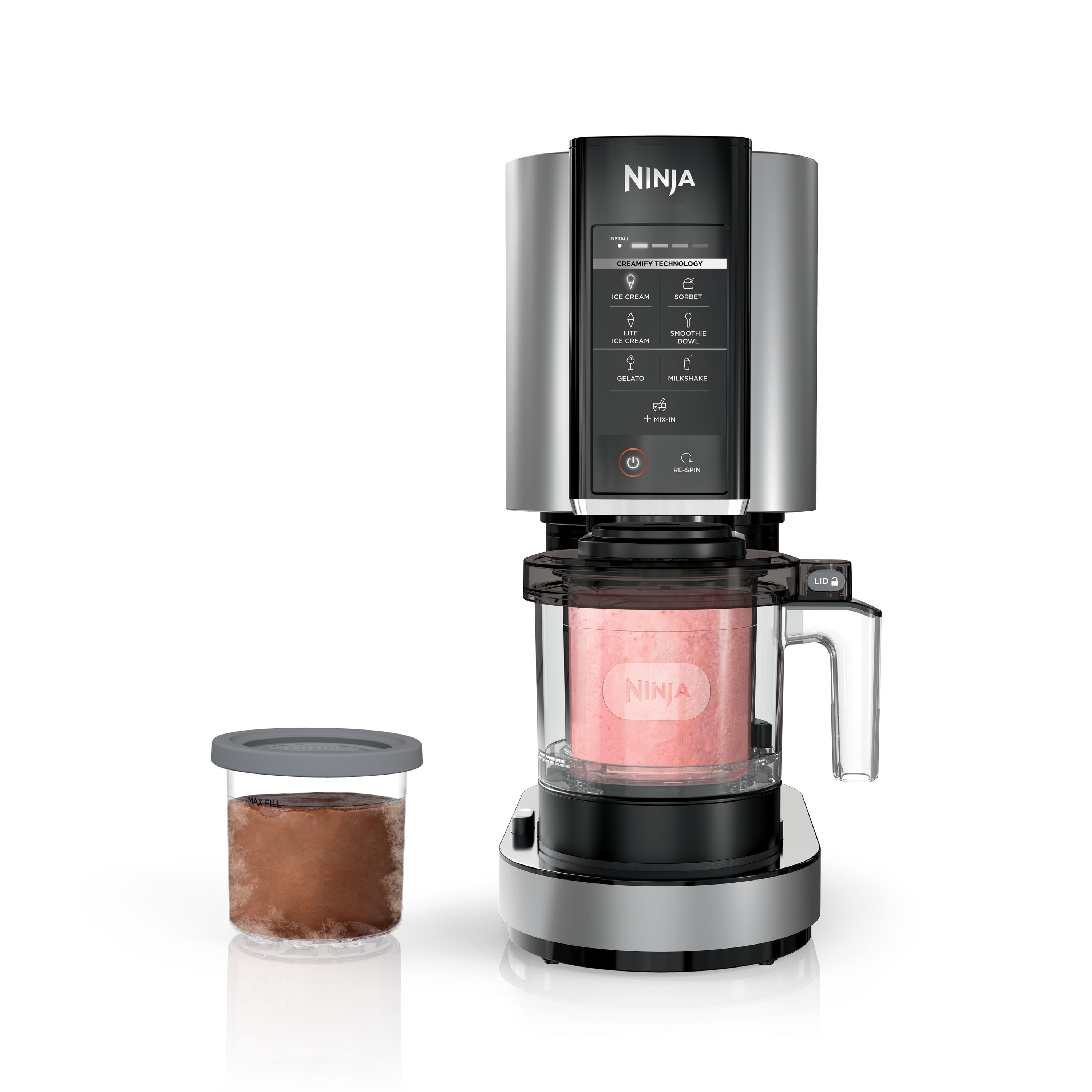 Ninja CREAMi 16-Quart Electric Ice Cream Maker (Makes: Gelato, Sorbet, Frozen Yogurt,) in Black | NC301