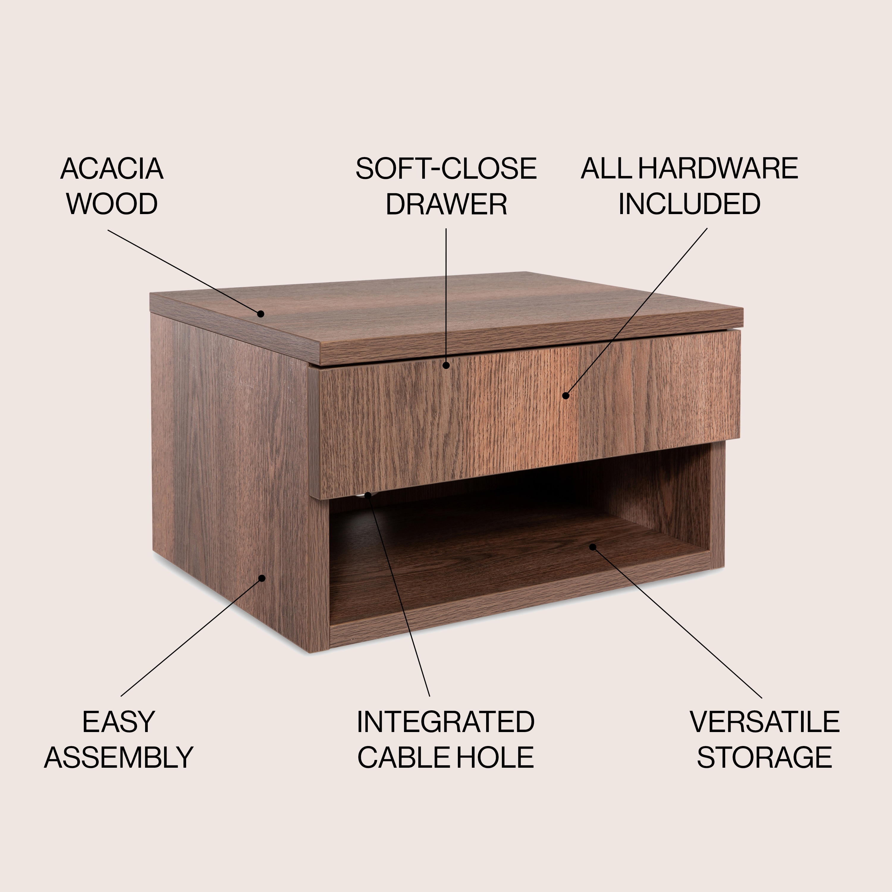 JONATHAN  Y NST2002A nightstands - View #3