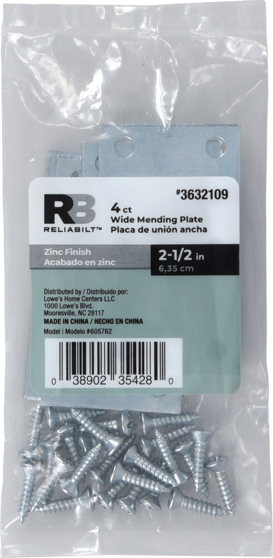 RELIABILT 605762 Mending-Plates-Brackets-Braces - View #3