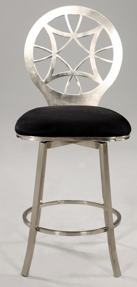 Brushed nickel online bar stool