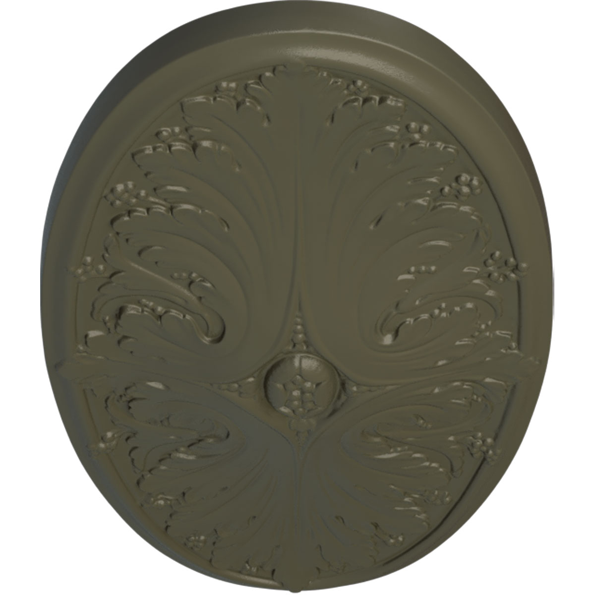 Ekena Millwork CM24X12MAWHF Ceiling-Medallions - View #2