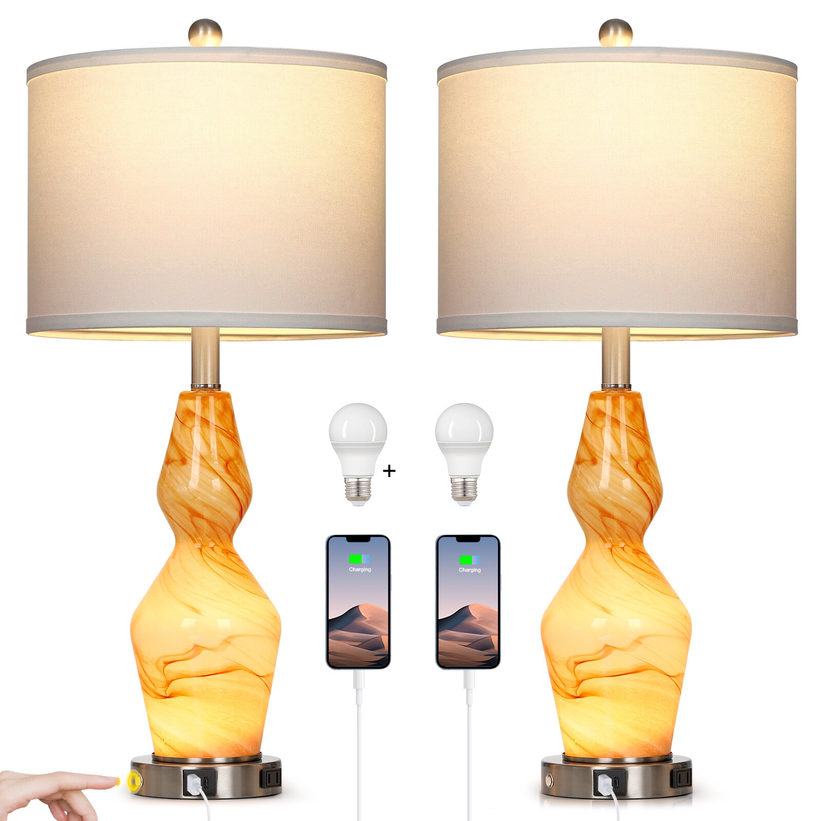 UrFurnishings TD-333 Table-Lamps - View #8